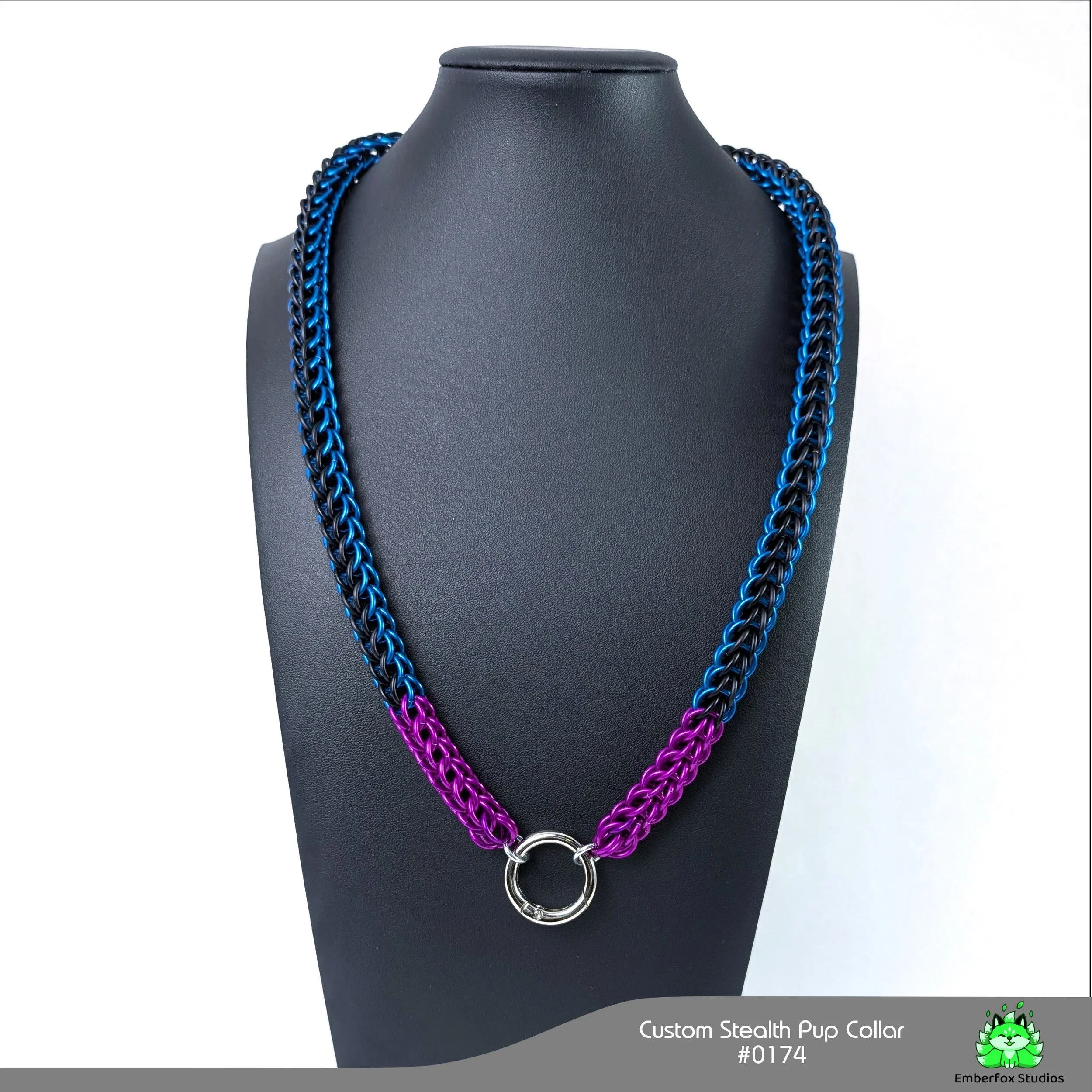 #0174 - Blue, Matte Black, Purple - 25"