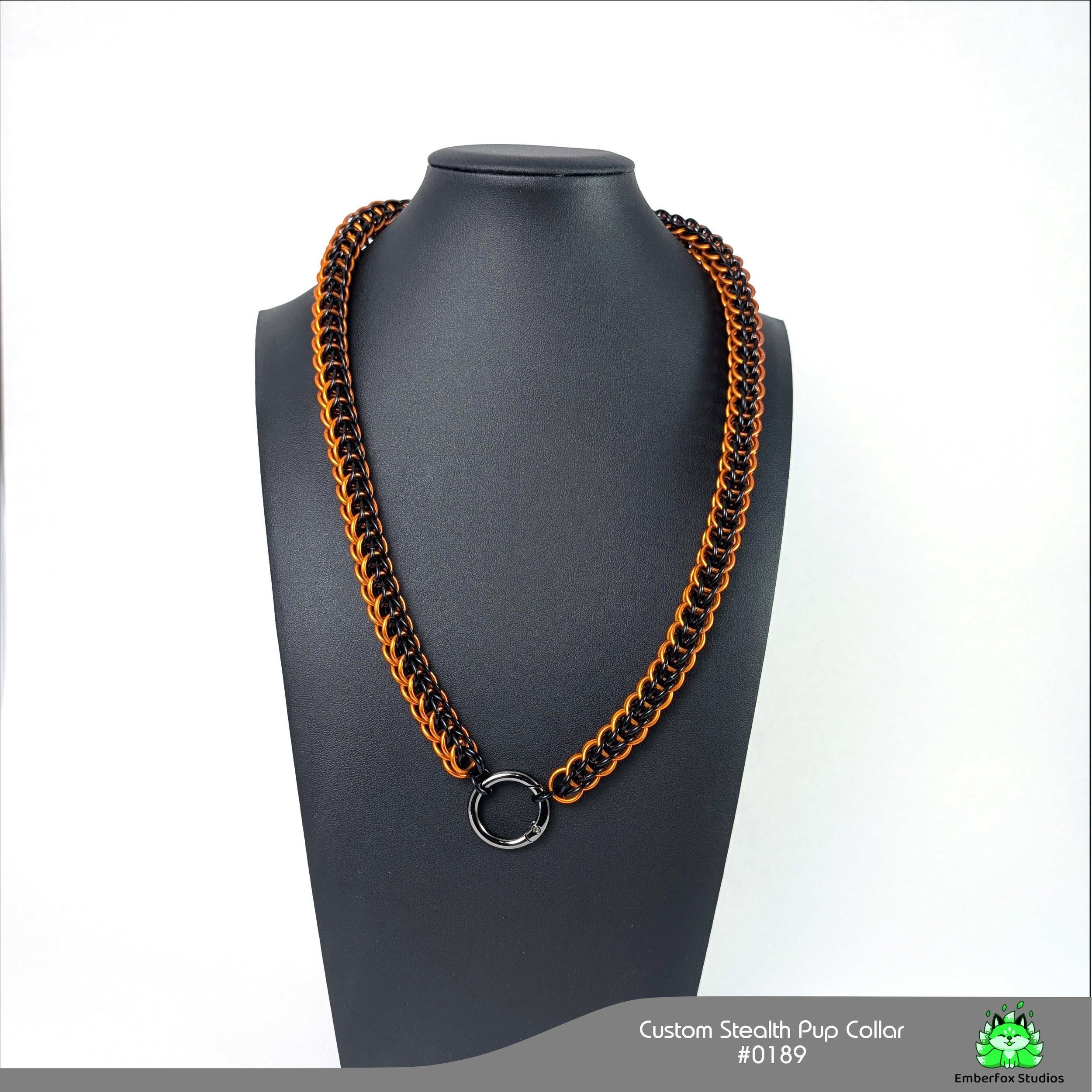 #0189 - Orange, Gloss Black - 23"