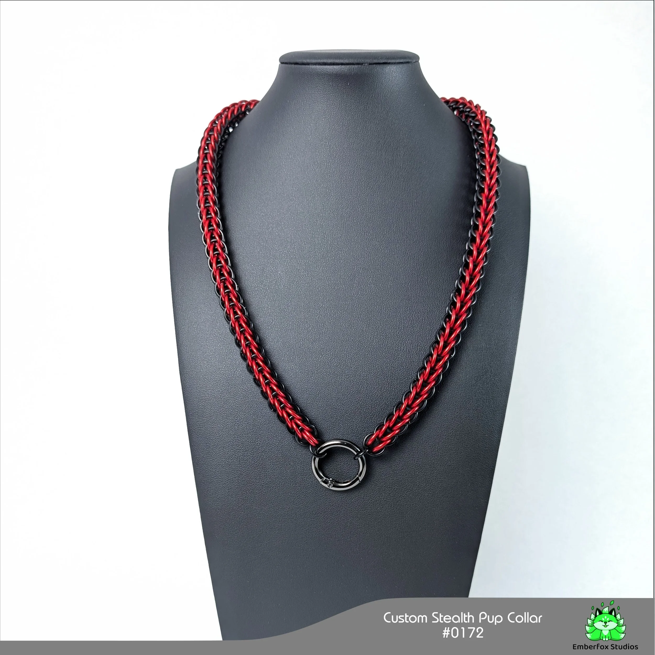 #0172 - Red, Gloss Black - 22"