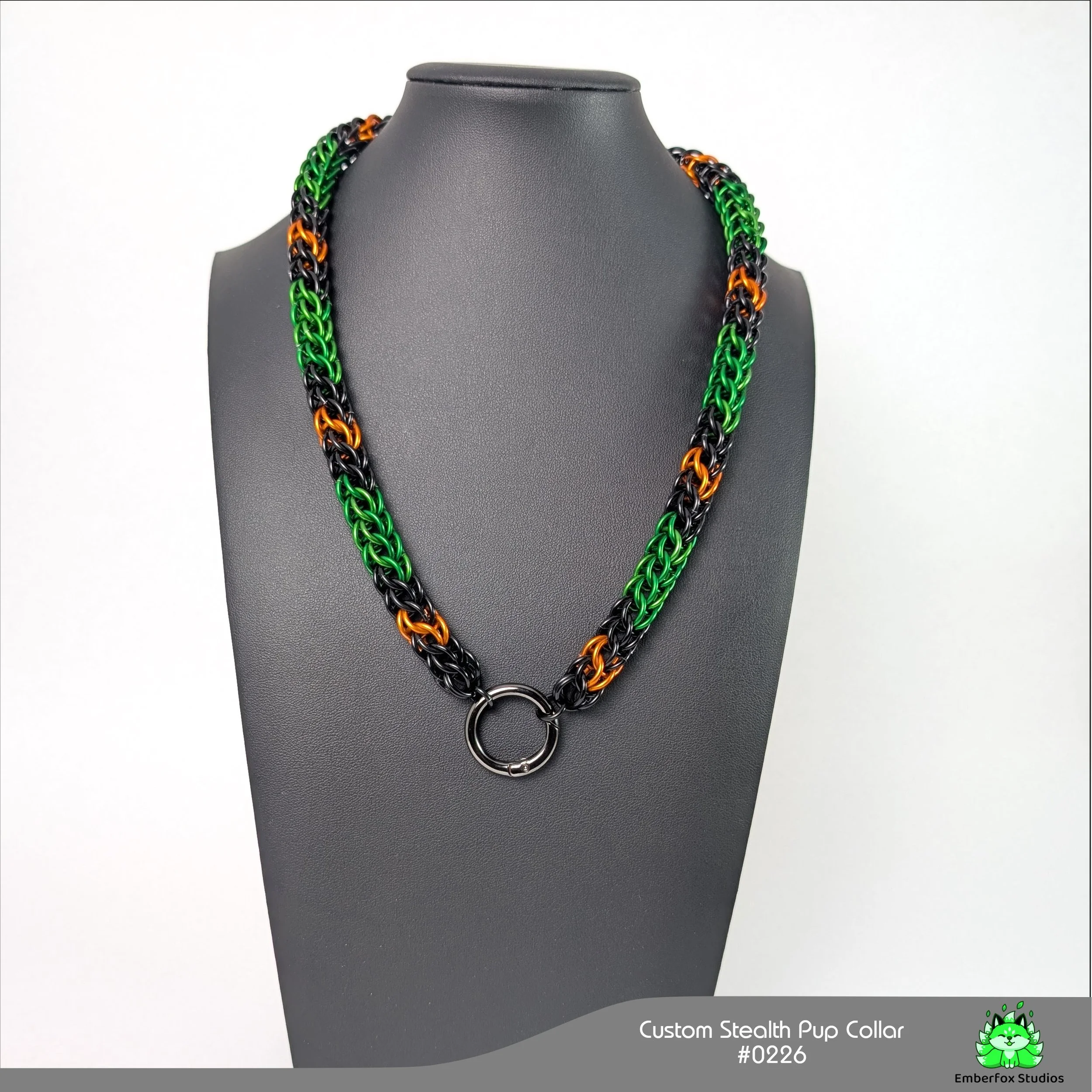#0226 - Green, Gloss Black, Orange - 21"