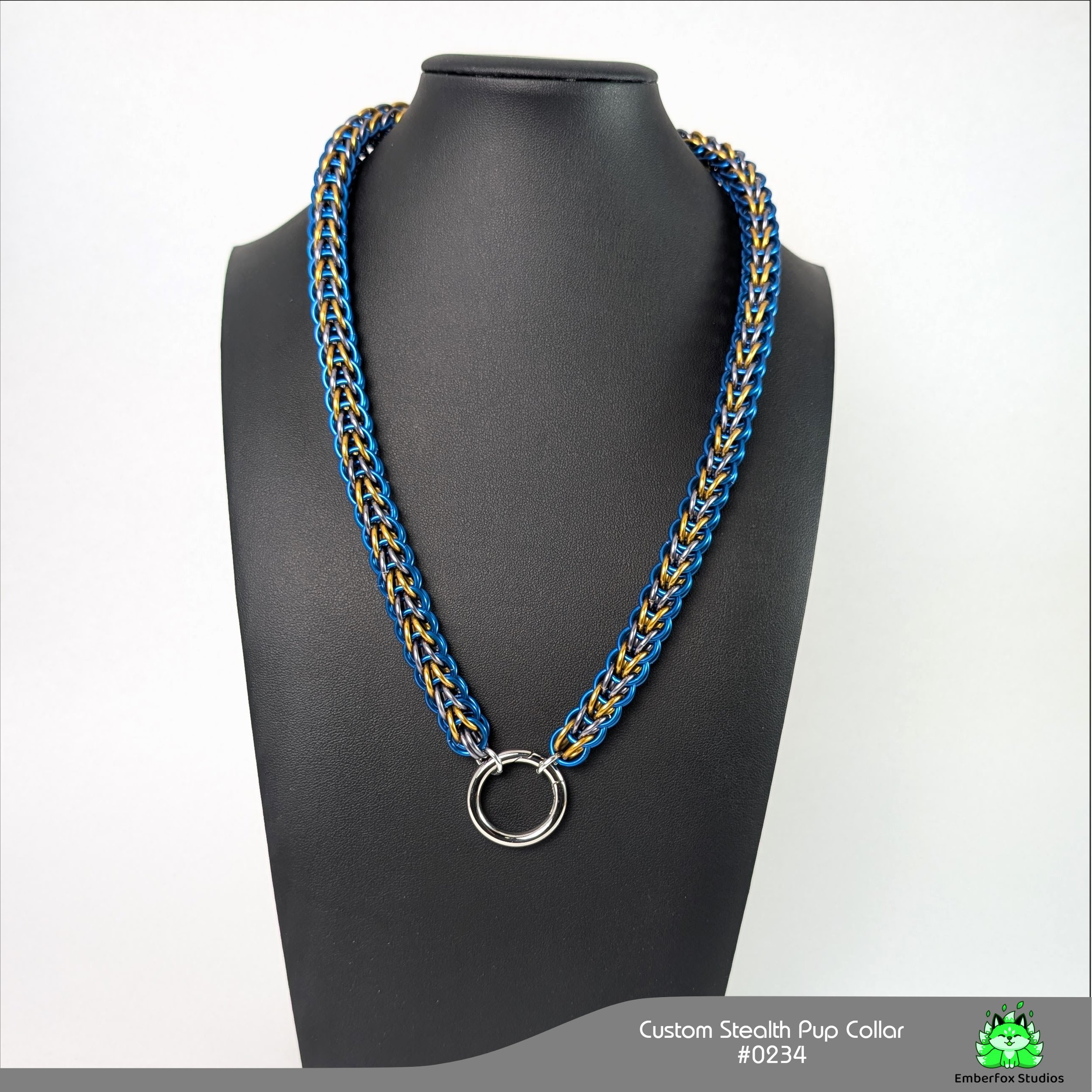 #0234 - Blue, Yellow, Stormy Gray - 22"