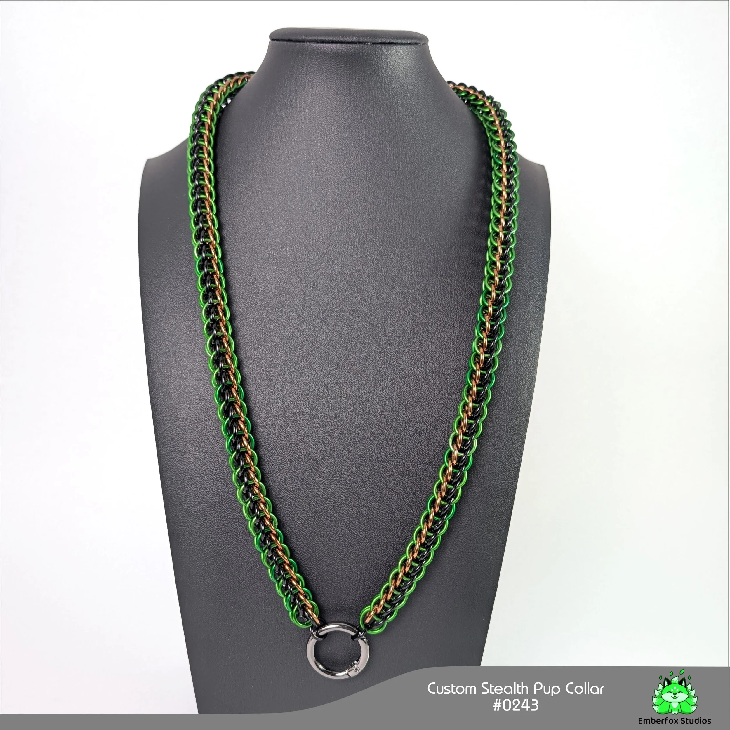 #0243 - Kelly Green, Brown, Gloss Black - 26"