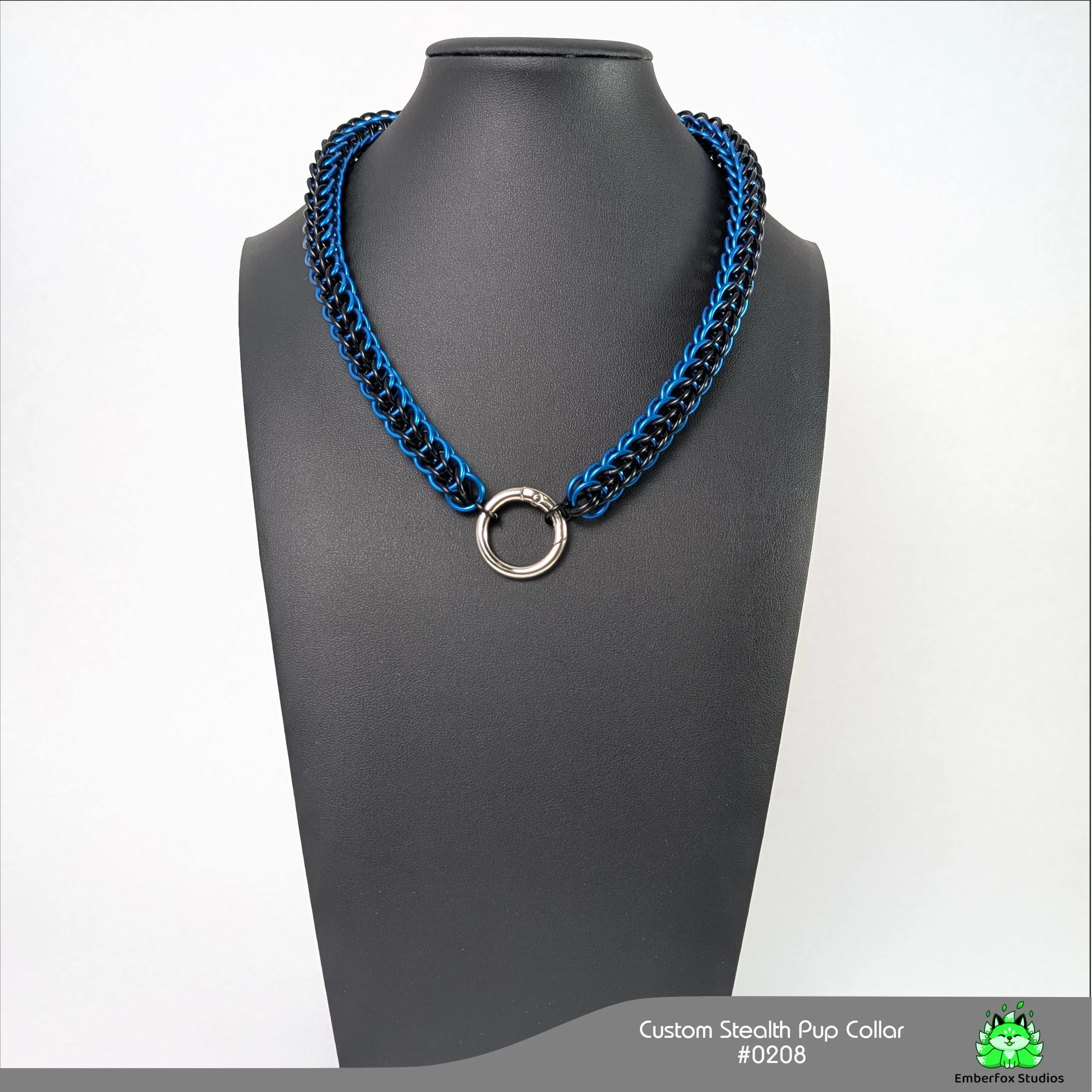 #0208 - Blue, Gloss Black - 18"