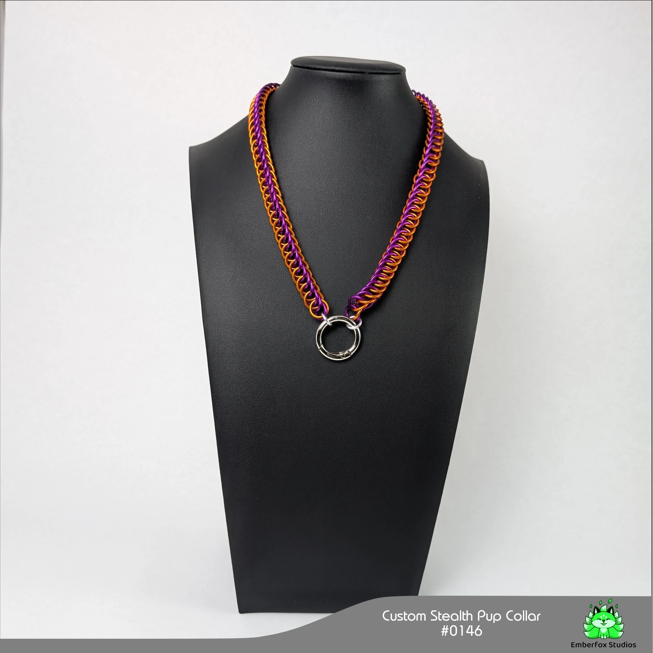 #0146 - Half-Persian - Purple, Orange - 18"