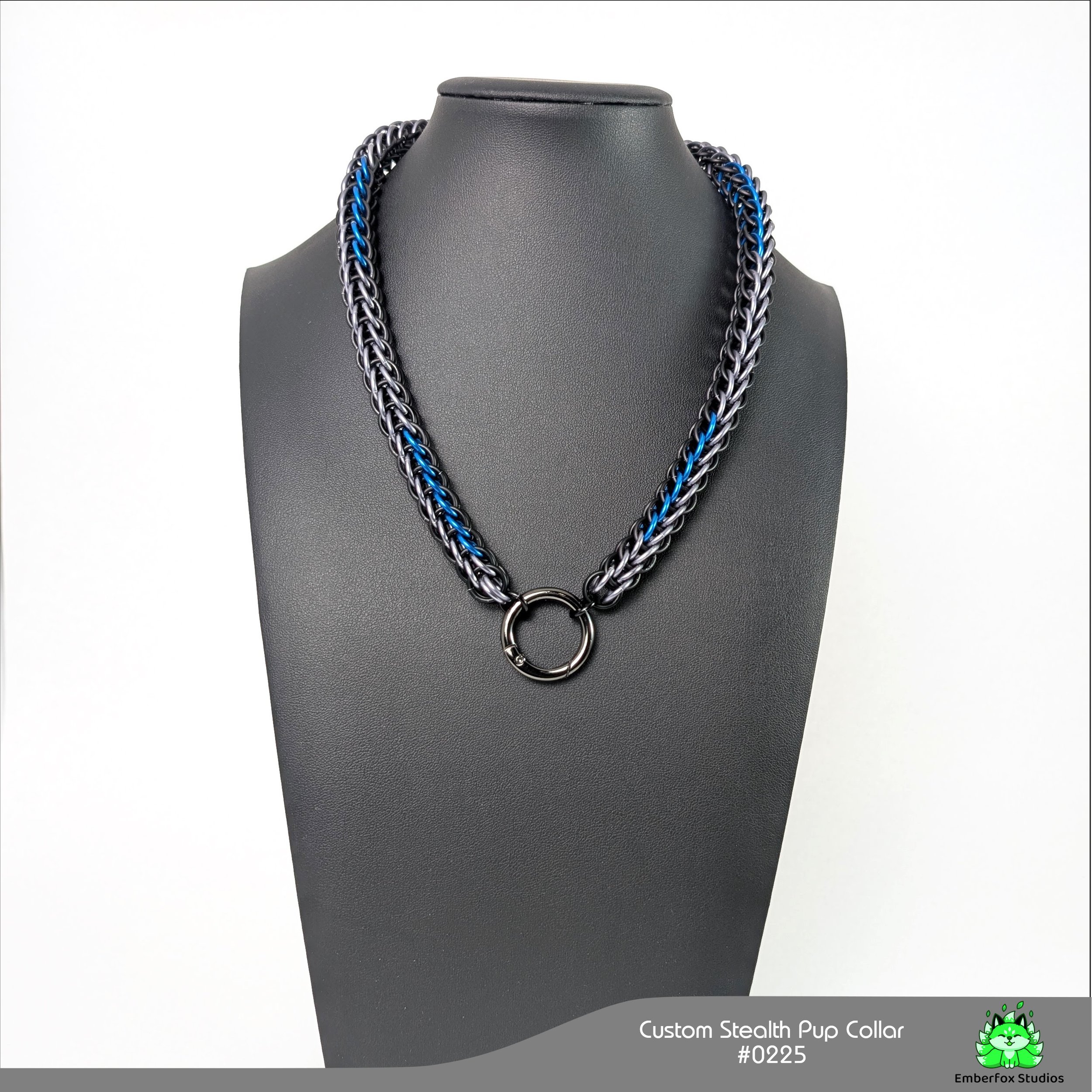 #0225 - Matte Black, Blue, Stormy Gray - 17"