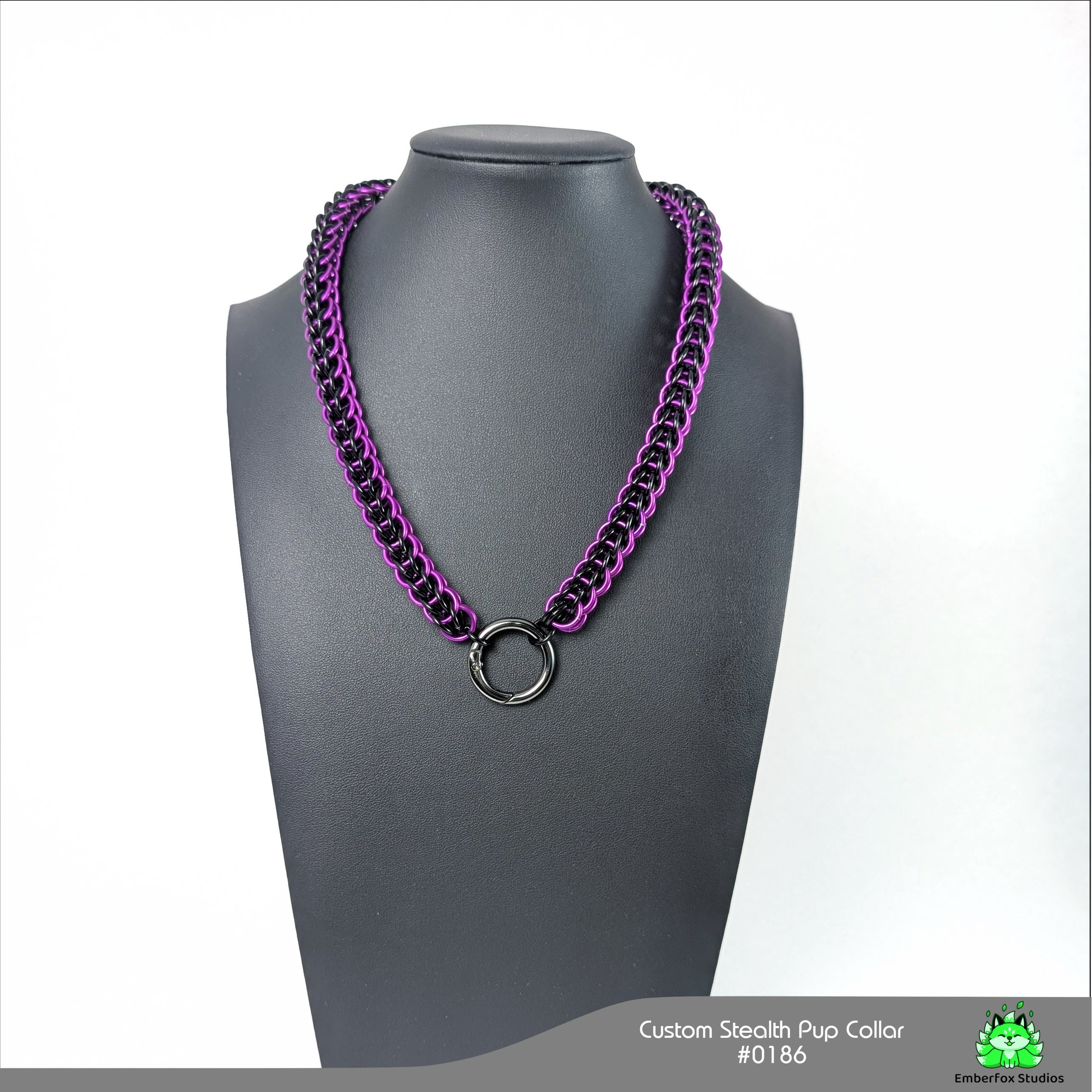 #0186 - Purple, Gloss Black - 18"