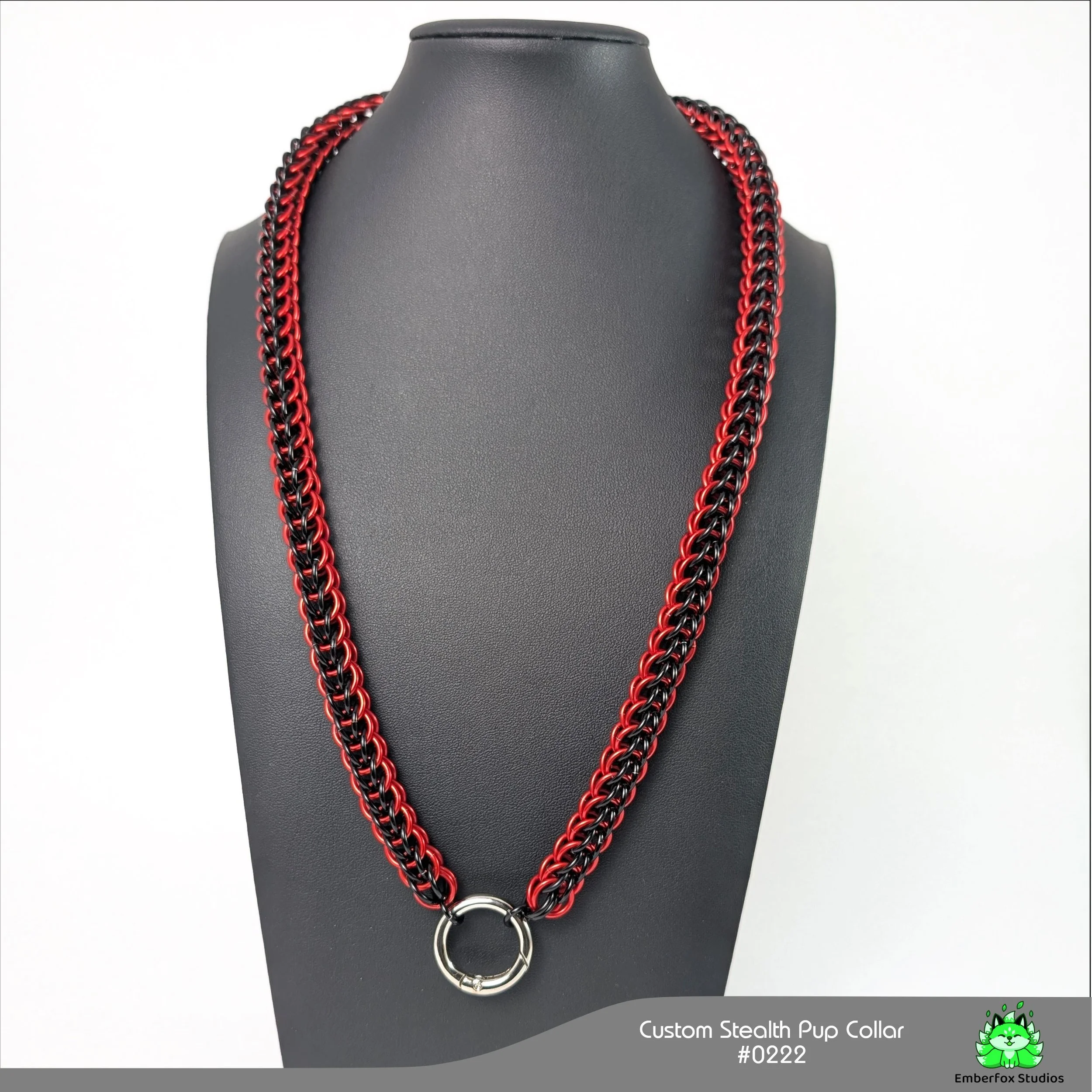 #0222 - Red, Gloss Black - 26"
