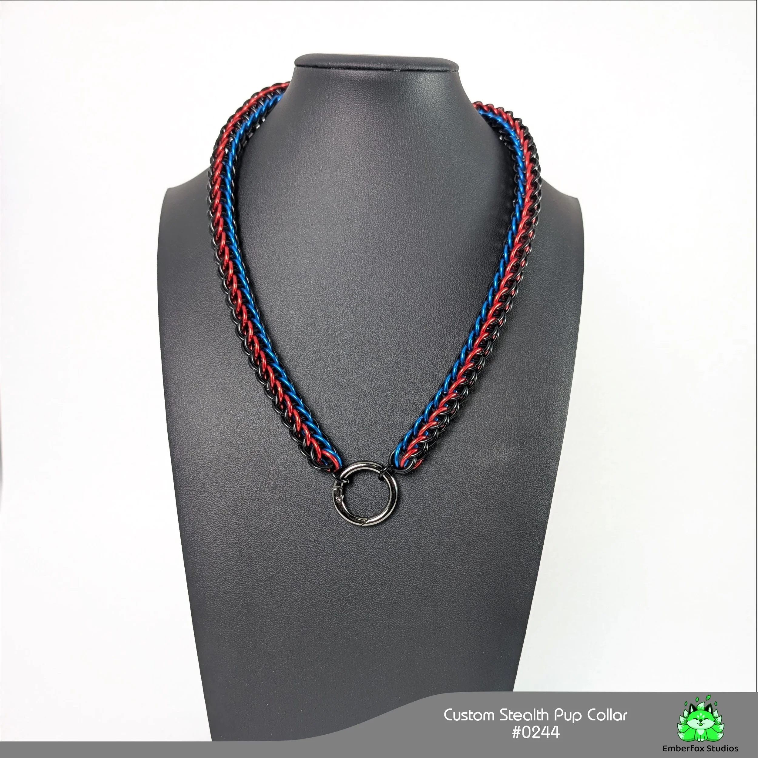 #0244 - Red, Blue, Gloss Black - 20"