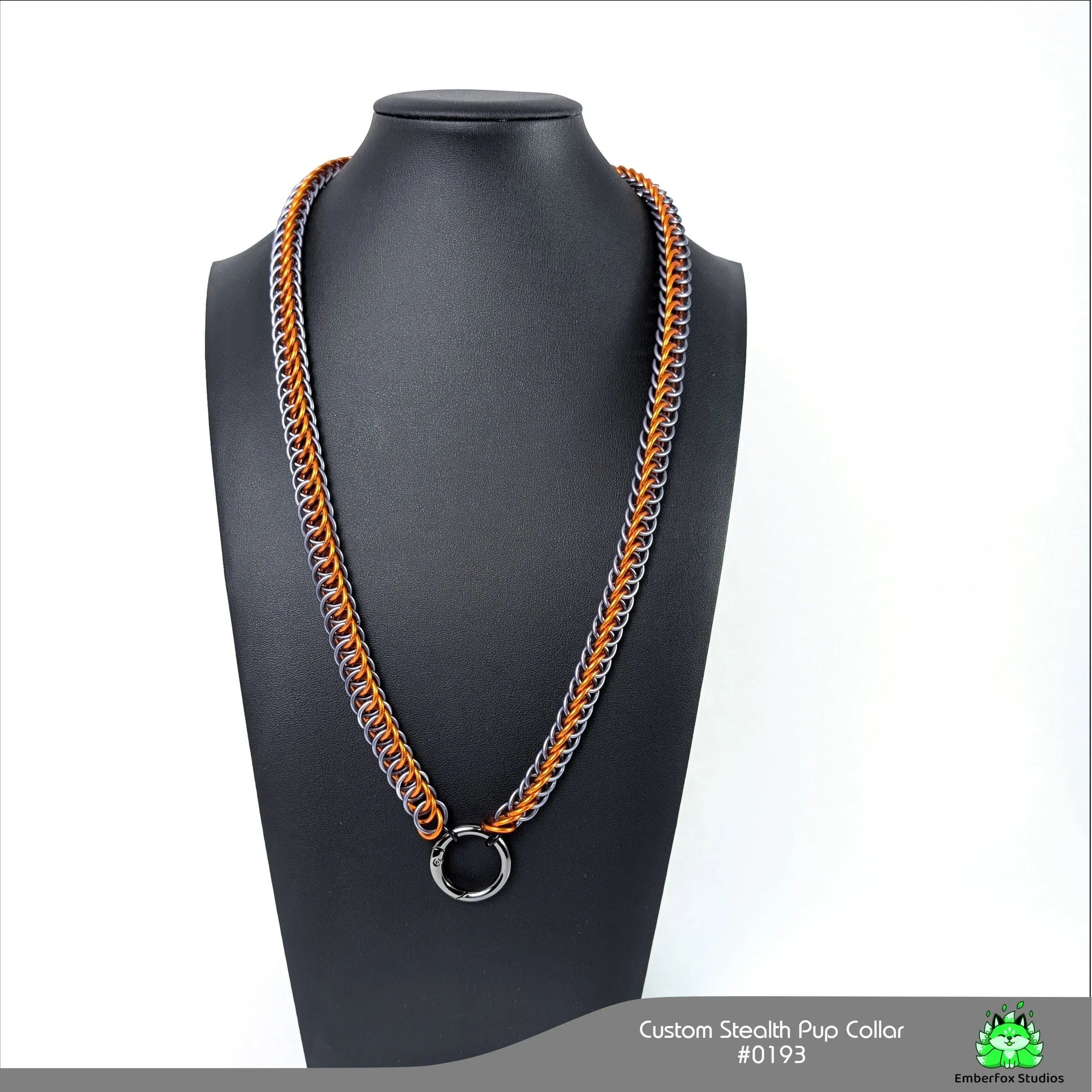 #0193 - Half-Persian - Orange, Stormy Gray - 25"