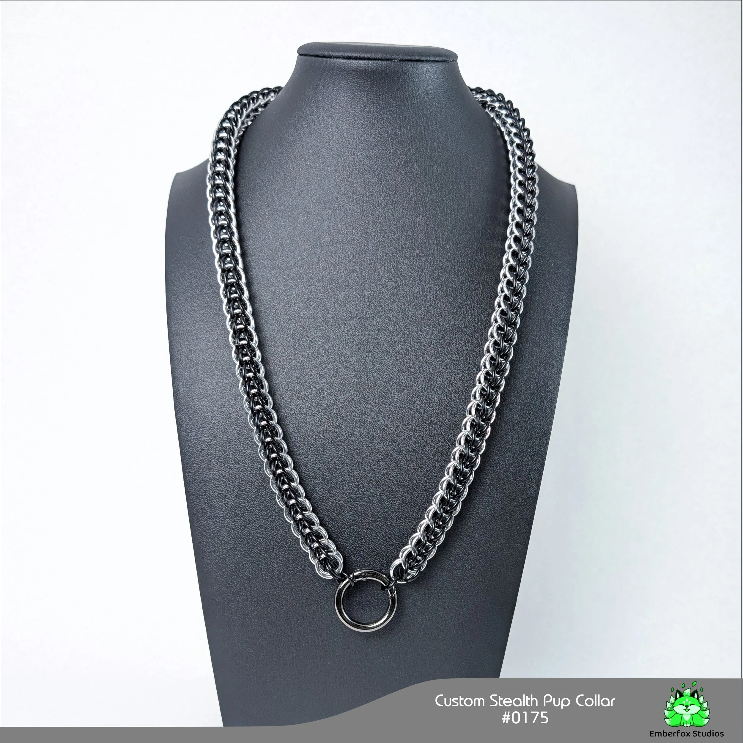 #0175 - Bright Aluminum, Gloss Black - 24"