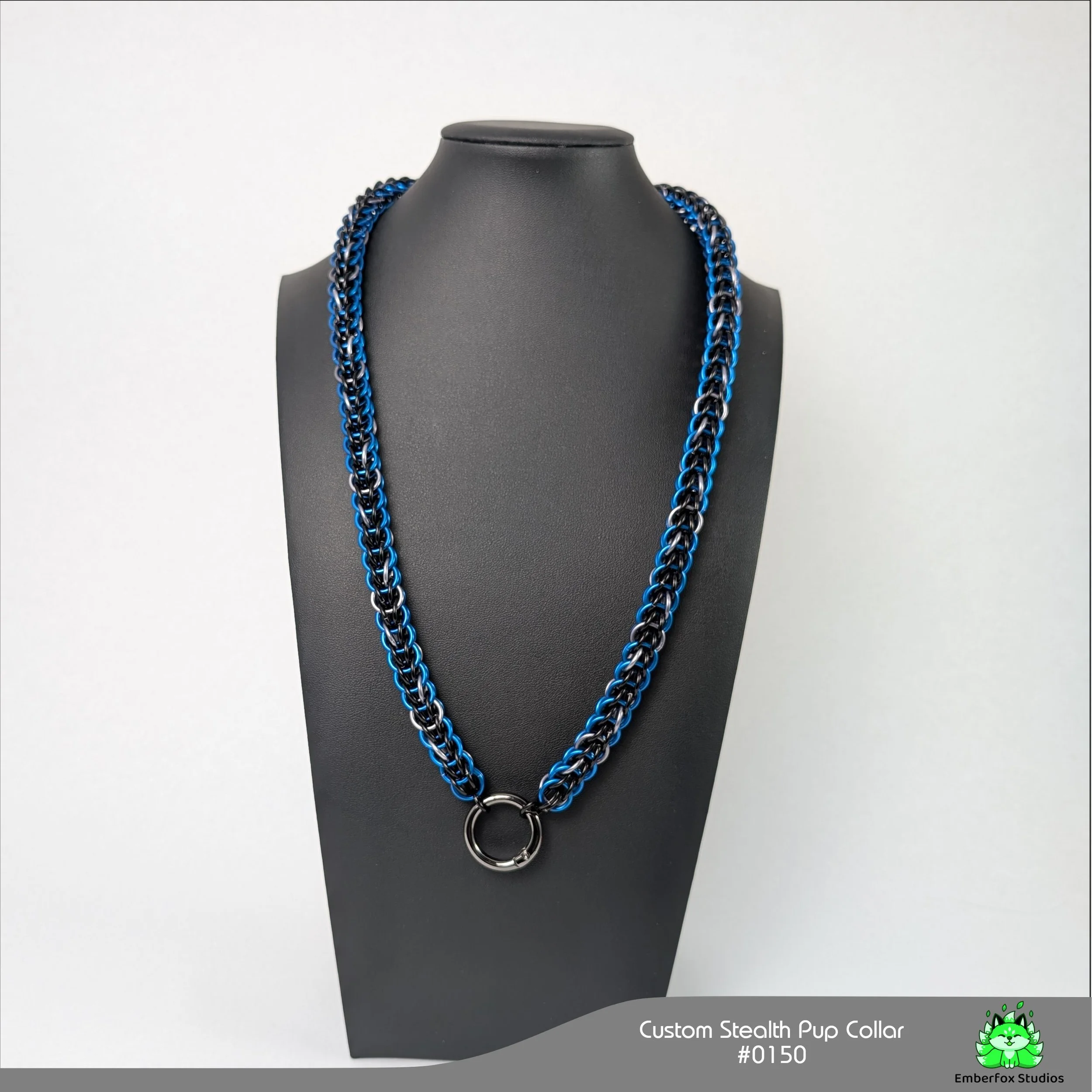 #0150 - Blue, Stormy Gray, Gloss Black - 25"