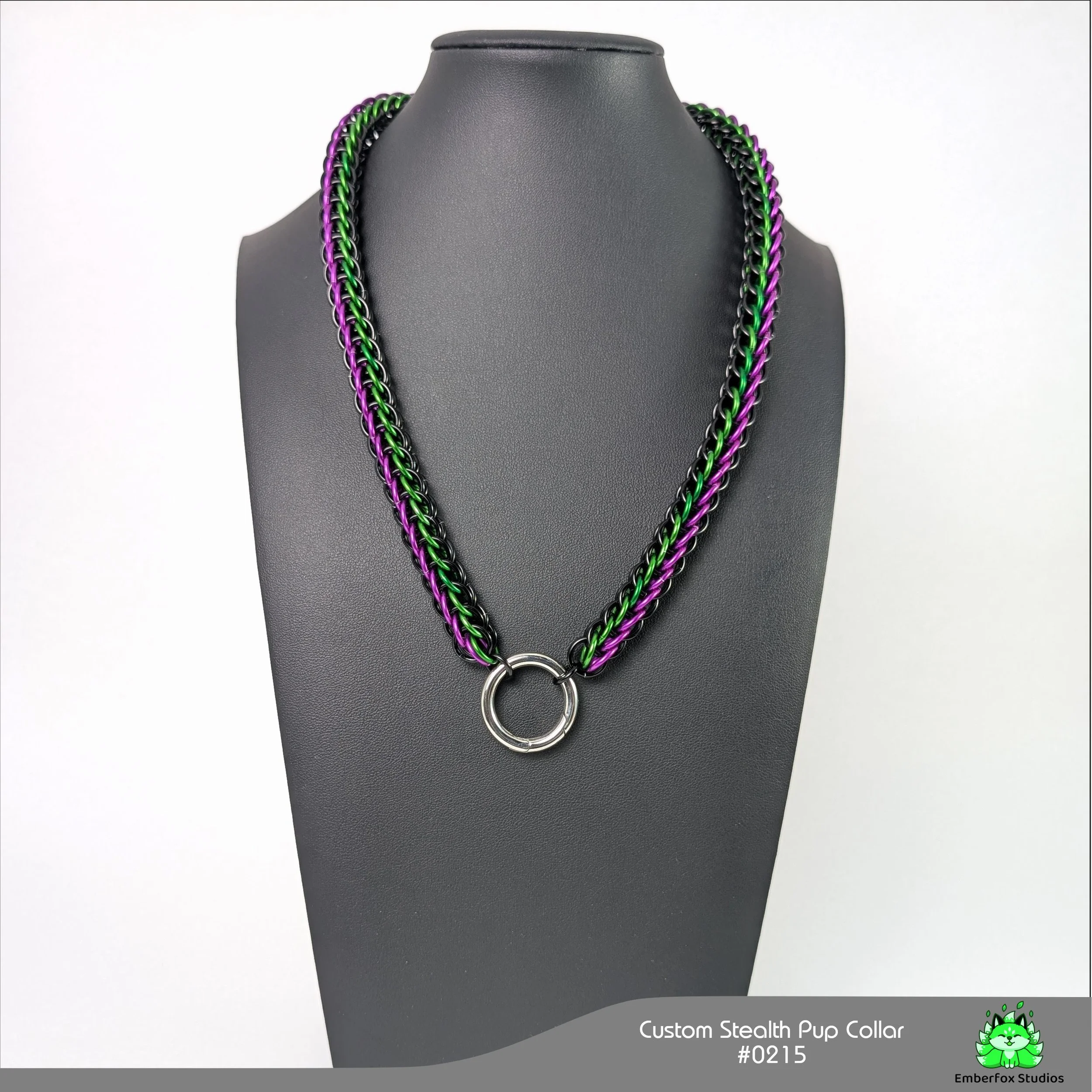 #0215 - Gloss Black, Kelly Green, Purple - 21"