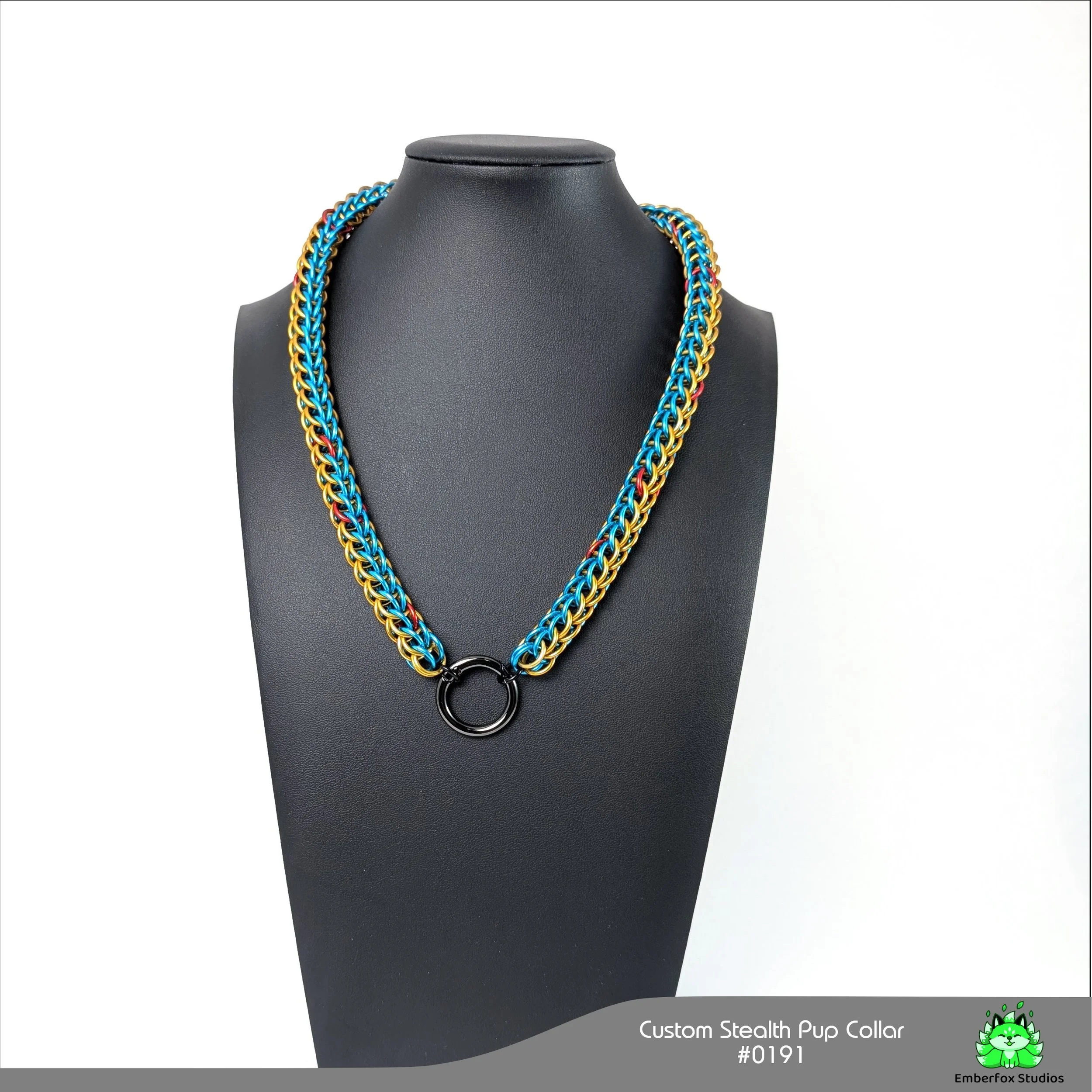 #0191 - Turquoise, Yellow, Red - 20"