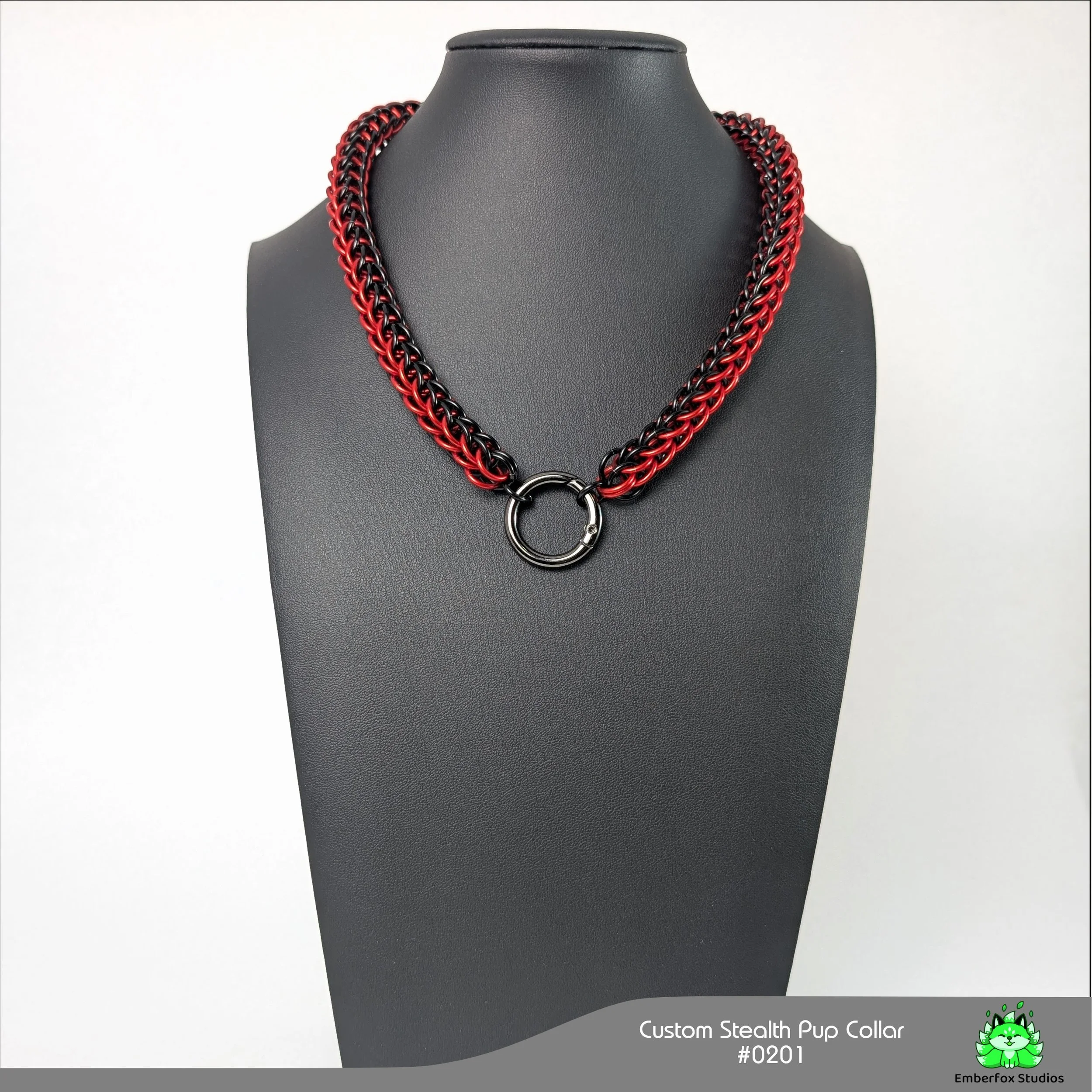 #0201 - Red, Gloss Black - 17"