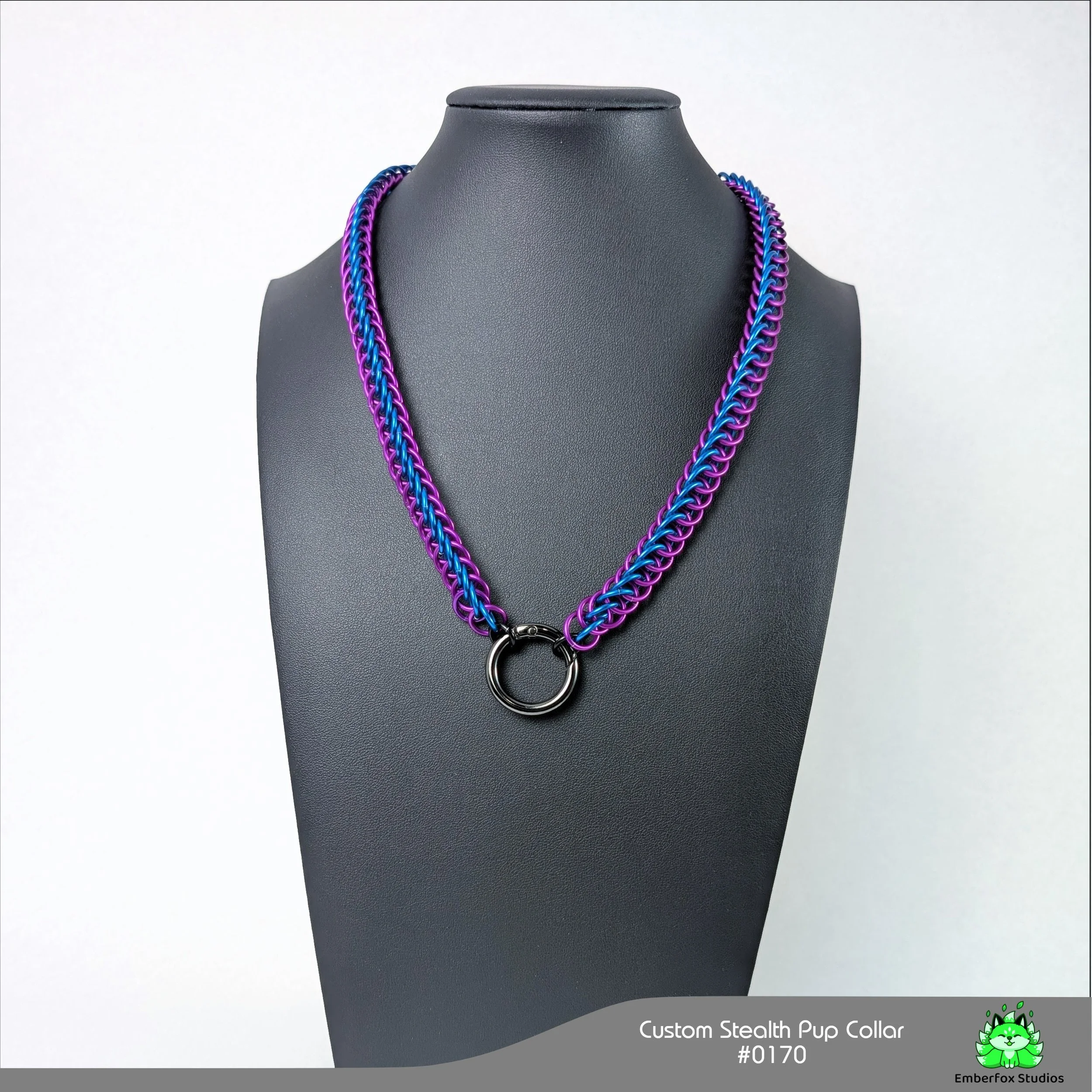 #0170 - Half-Persian - Purple, Blue - 19"