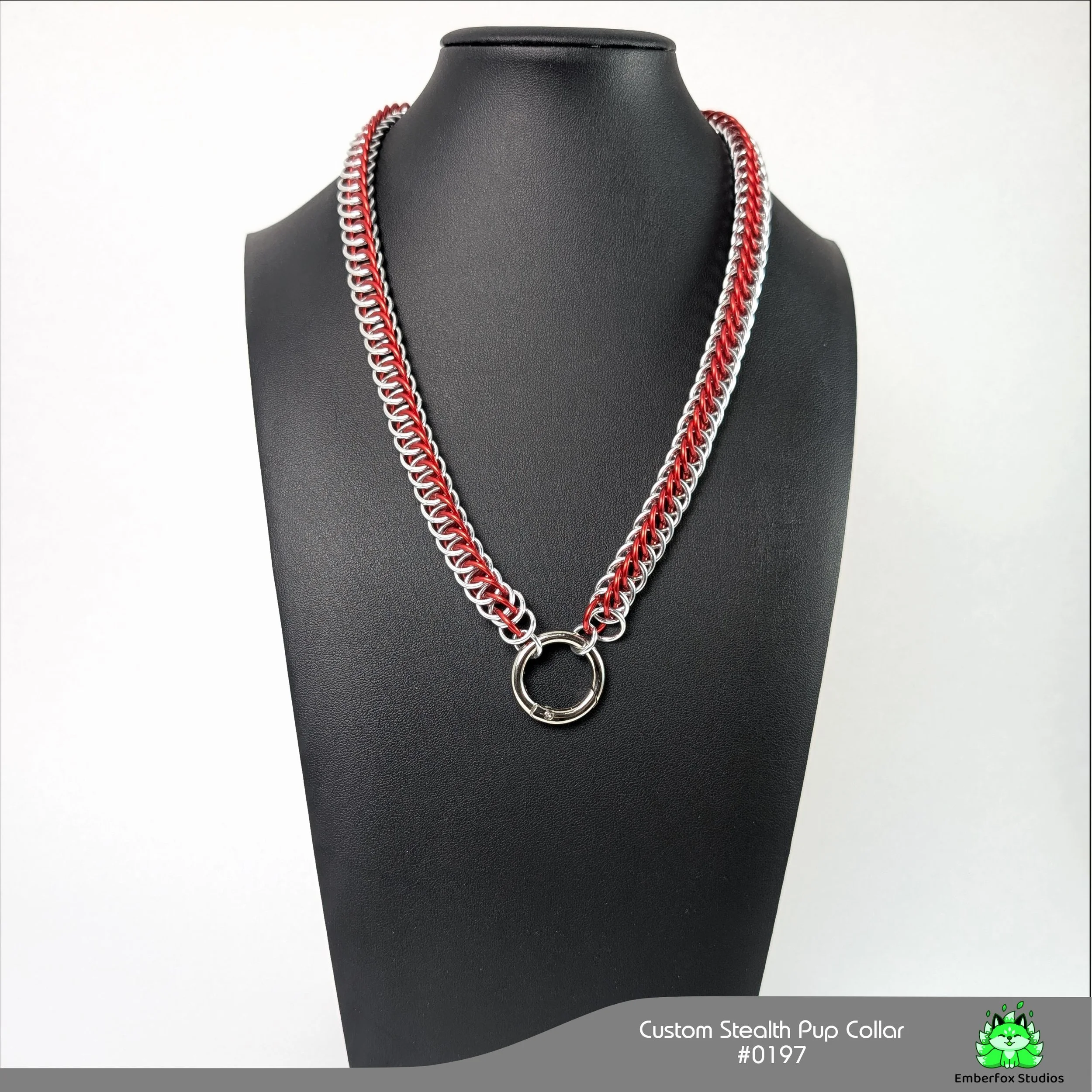 #0197 - Half-Persian - Red, Bright Aluminum - 20"