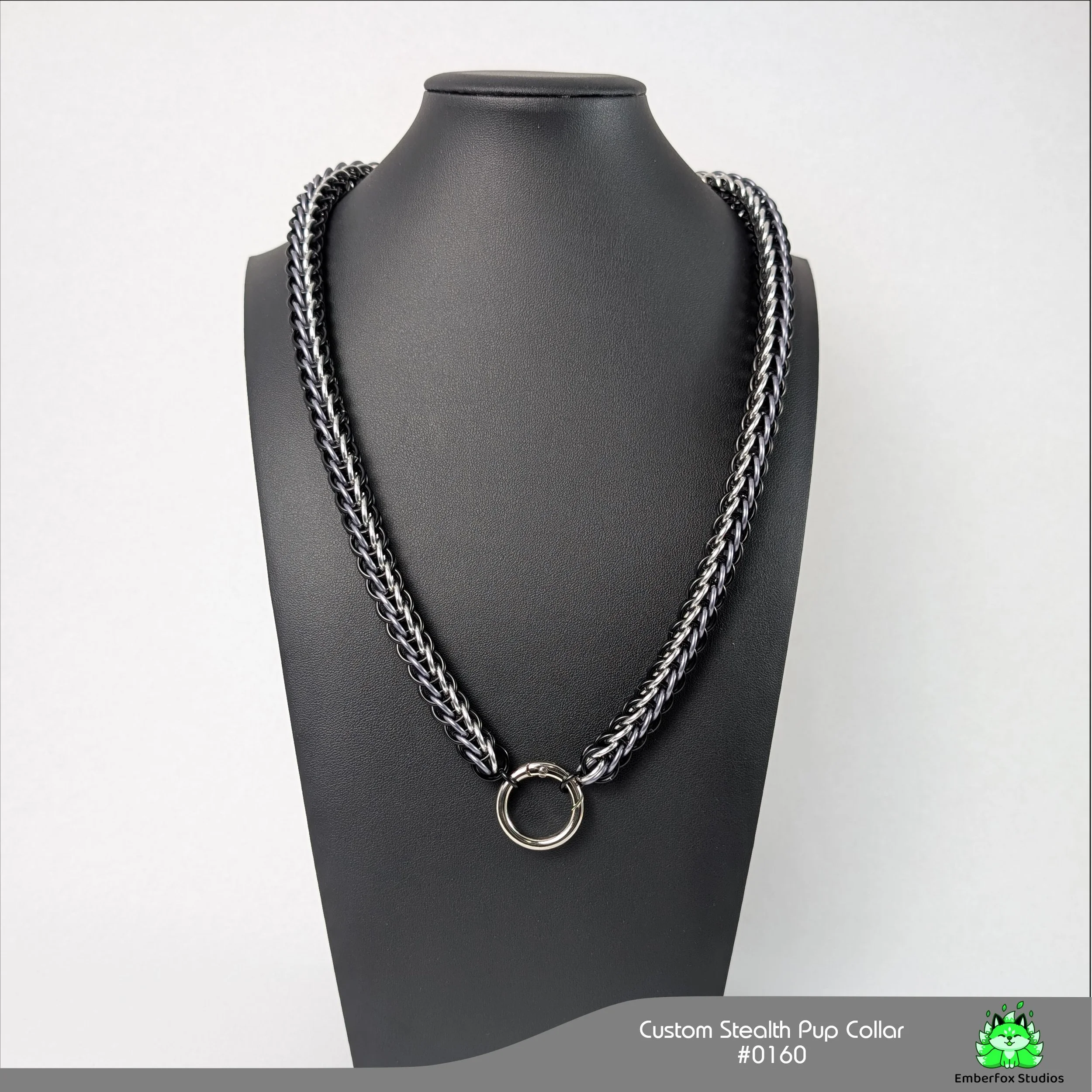 #0160 - Stormy Gray, Gloss Black, Bright Aluminum - 24"