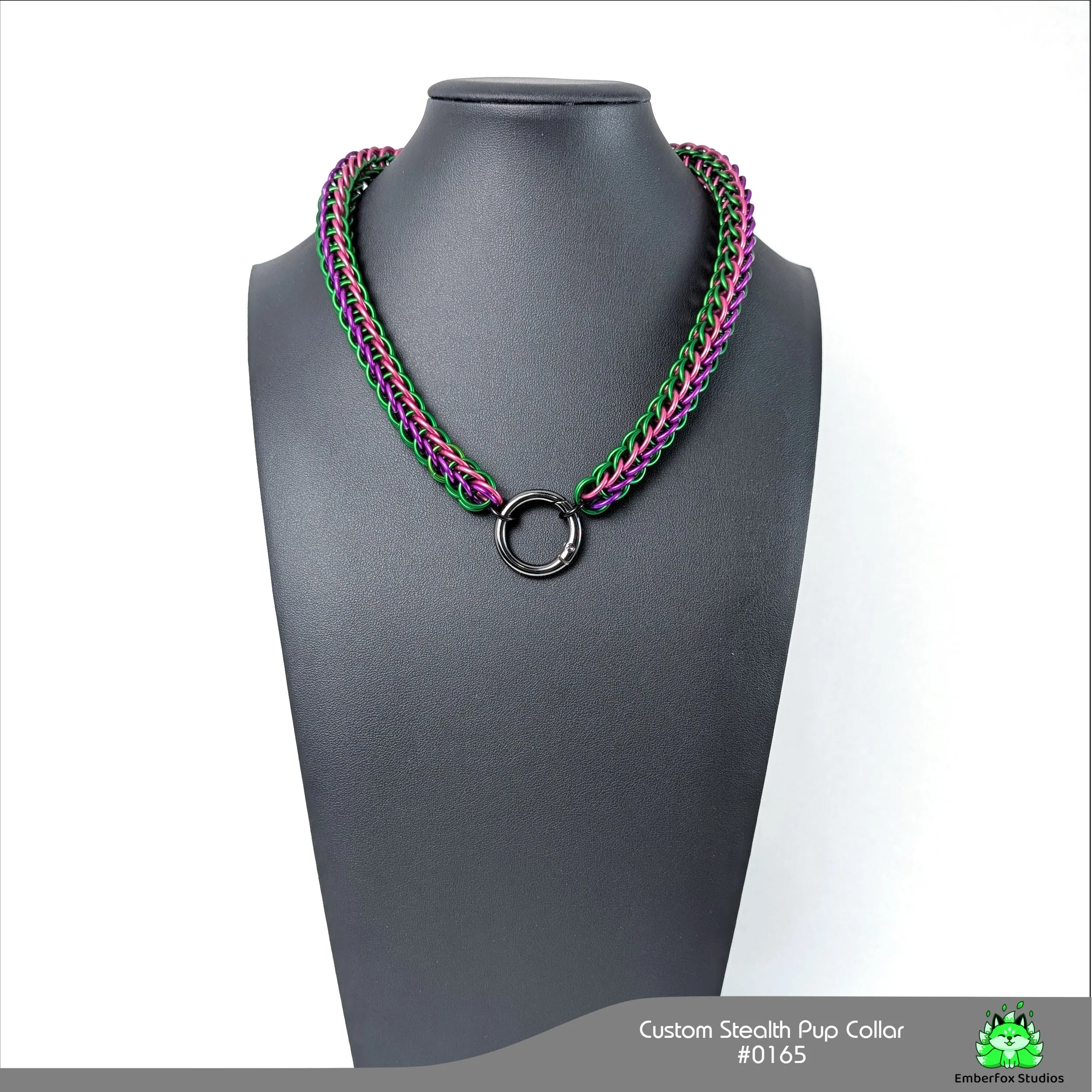 #0165 - Kelly Green, Pink, Purple - 17"