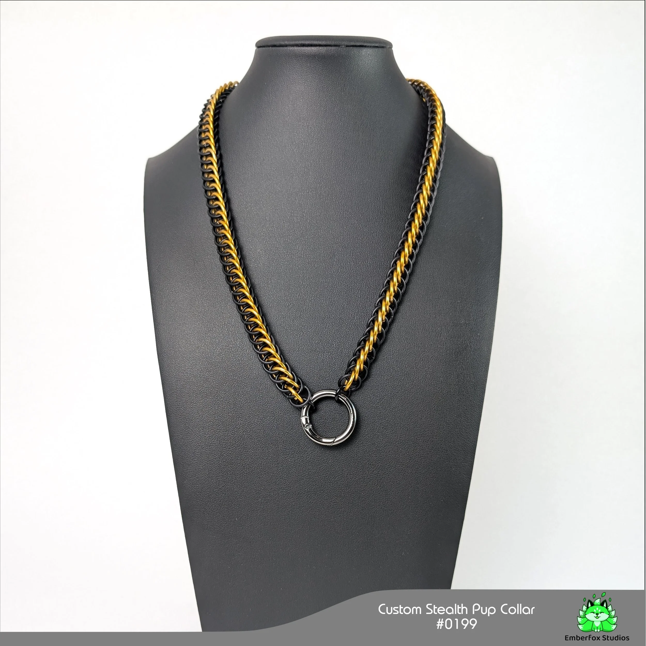 #0199 - Half-Persian - Matte Black, Yellow - 20"