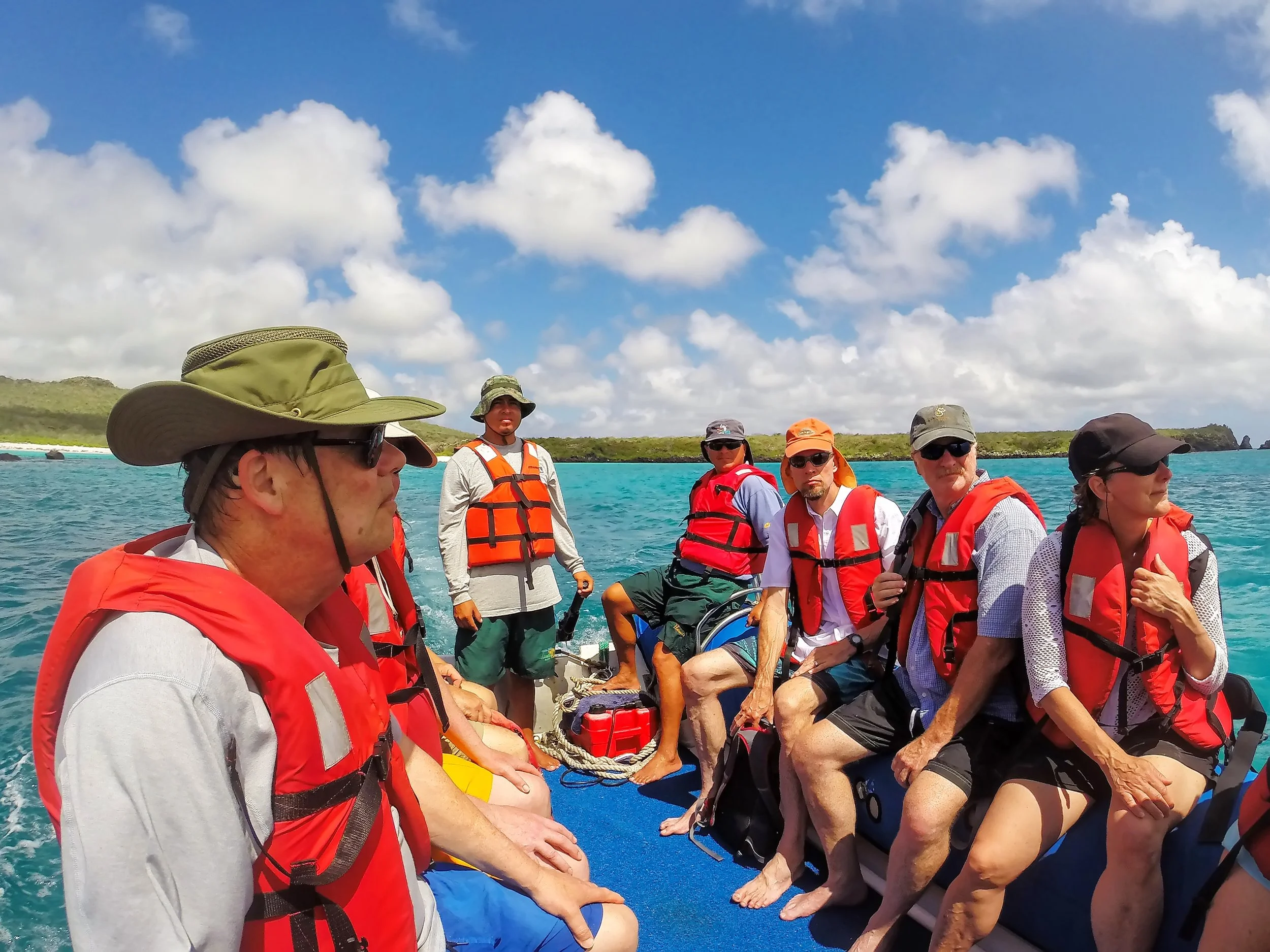 tourists-on-dinghy-in-galapagos
