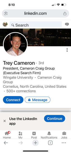 Evidence 1 for Trey Cameron