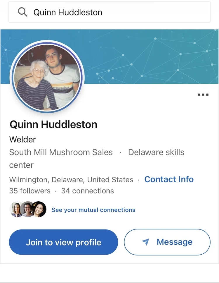 Evidence 1 for Quinn Huddleston