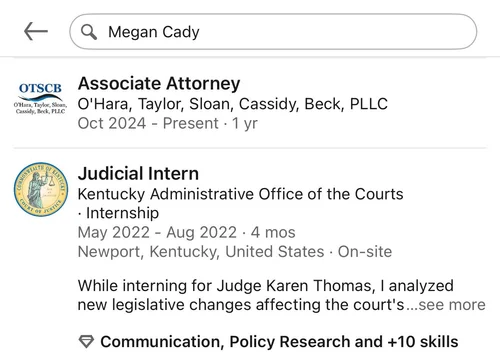 Evidence 4 for Megan Cady