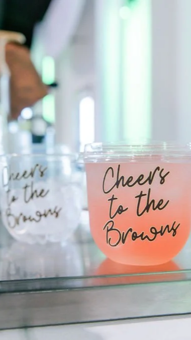 A professional Sweet Pours Coffee barista preparing handcrafted espresso drinks at a mobile coffee bar in DFW. Guests enjoy lattes, cappuccinos, and custom coffee beverages made with house-made syrups and premium specialty coffee beans.