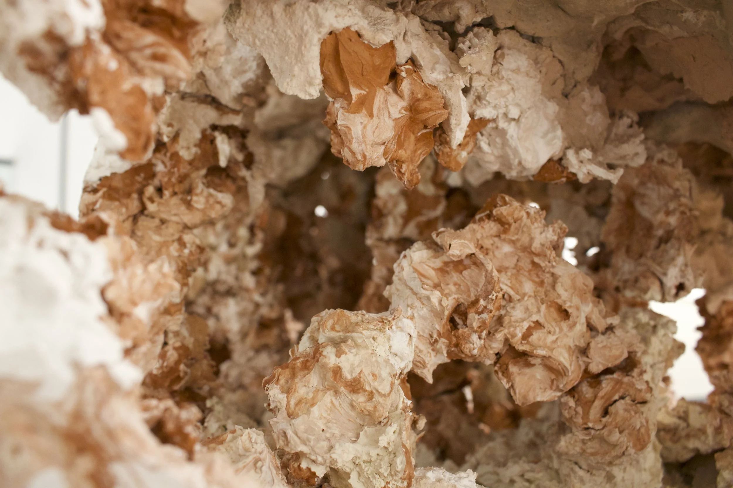 Exploring Cavernous Blocks of Stagnation
(2026)
- Terracotta, Stoneware, and Porcelain - 
18” x 36” x 11”
