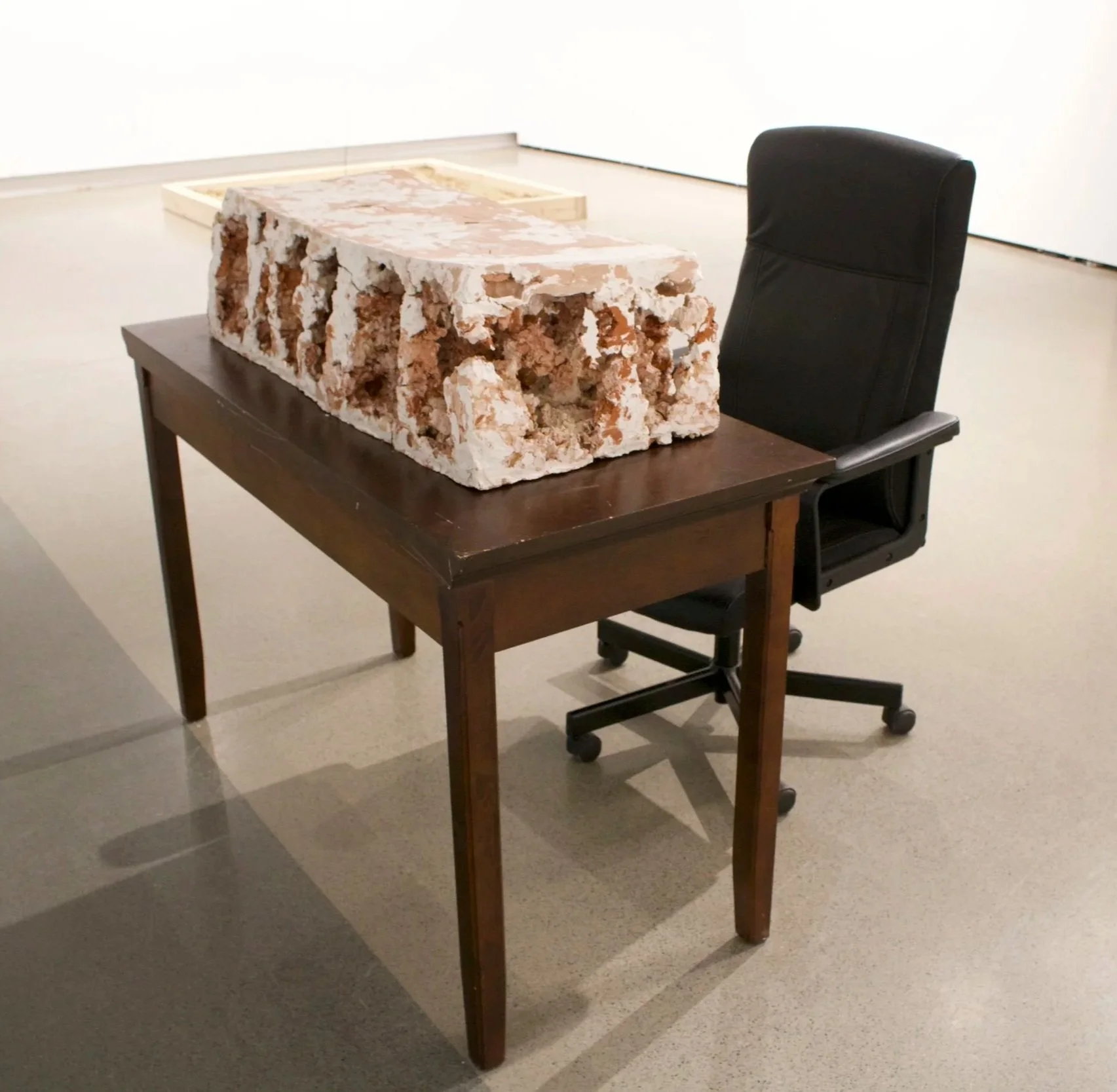 Exploring Cavernous Blocks of Stagnation
(2026)
- Terracotta, Stoneware, and Porcelain - 
18” x 36” x 11”