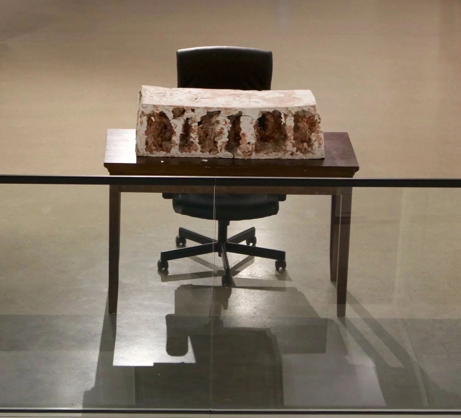 Exploring Cavernous Blocks of Stagnation
(2026)
- Terracotta, Stoneware, and Porcelain - 
18” x 36” x 11”