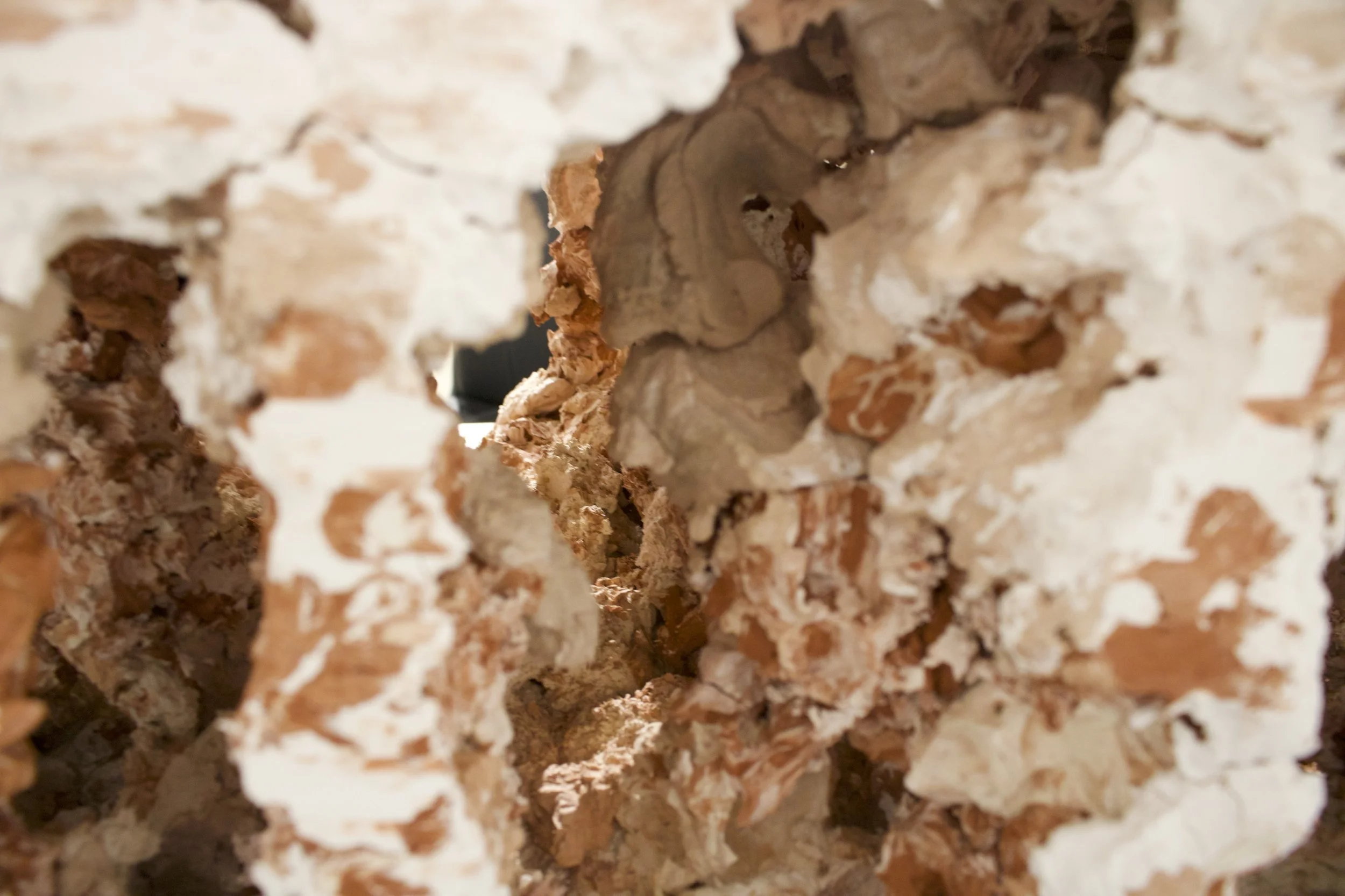 Exploring Cavernous Blocks of Stagnation
(2026)
- Terracotta, Stoneware, and Porcelain - 
18” x 36” x 11”