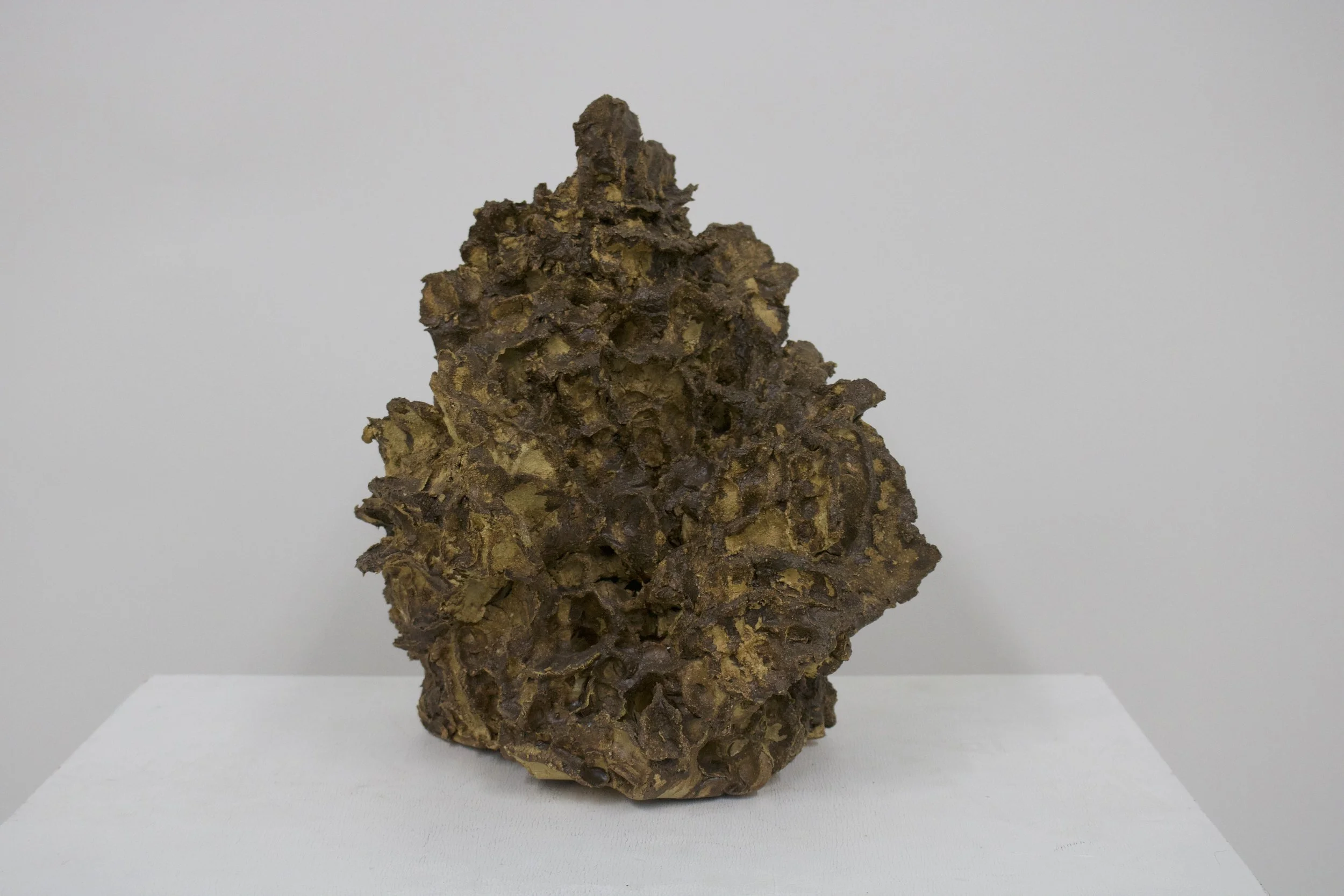 Emotional Landscape 2
(2025)
- Stoneware, glazed with found Chicago clay - 
13” x 13” x 15”