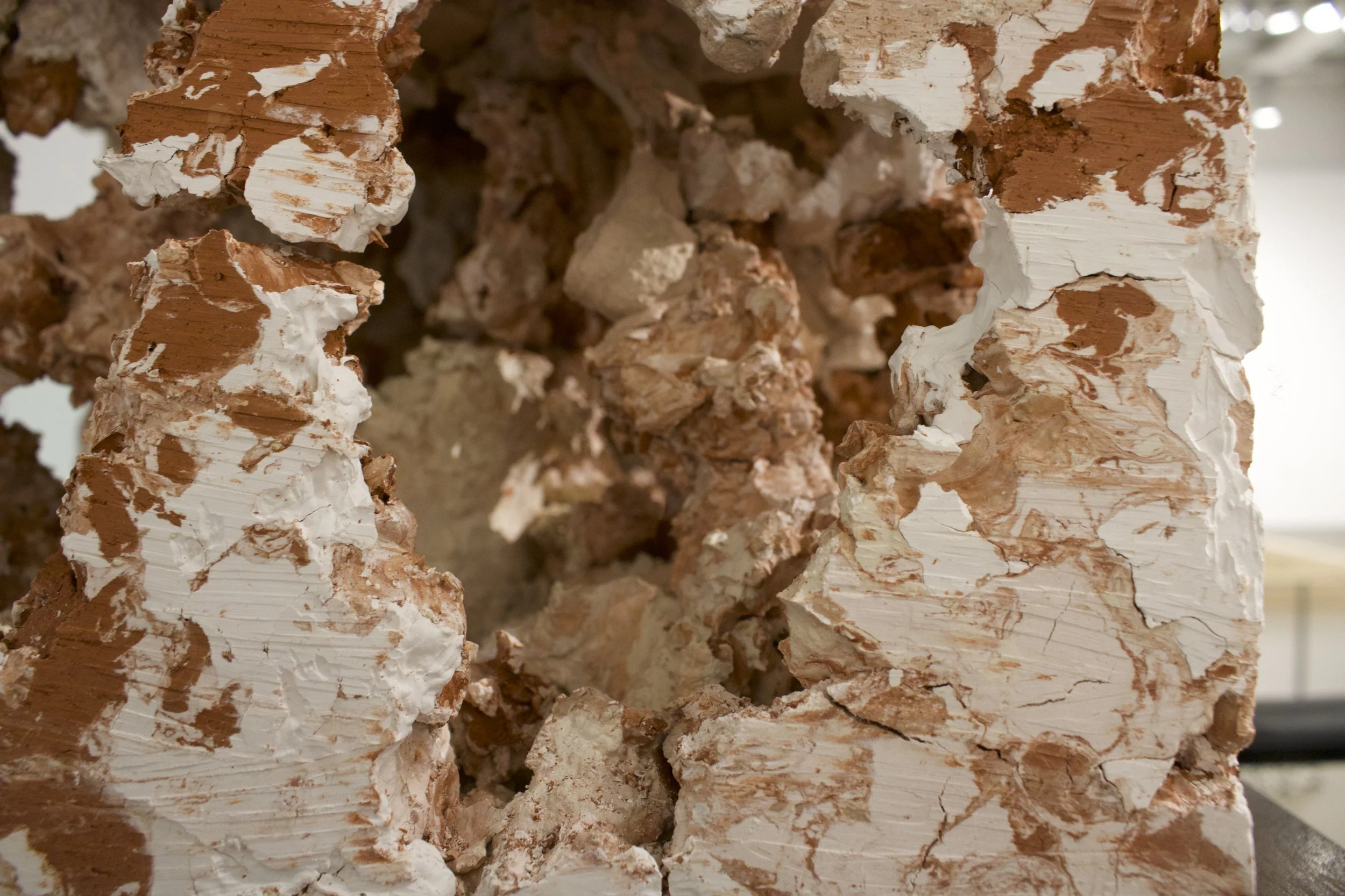 Exploring Cavernous Blocks of Stagnation
(2026)
- Terracotta, Stoneware, and Porcelain - 
18” x 36” x 11”