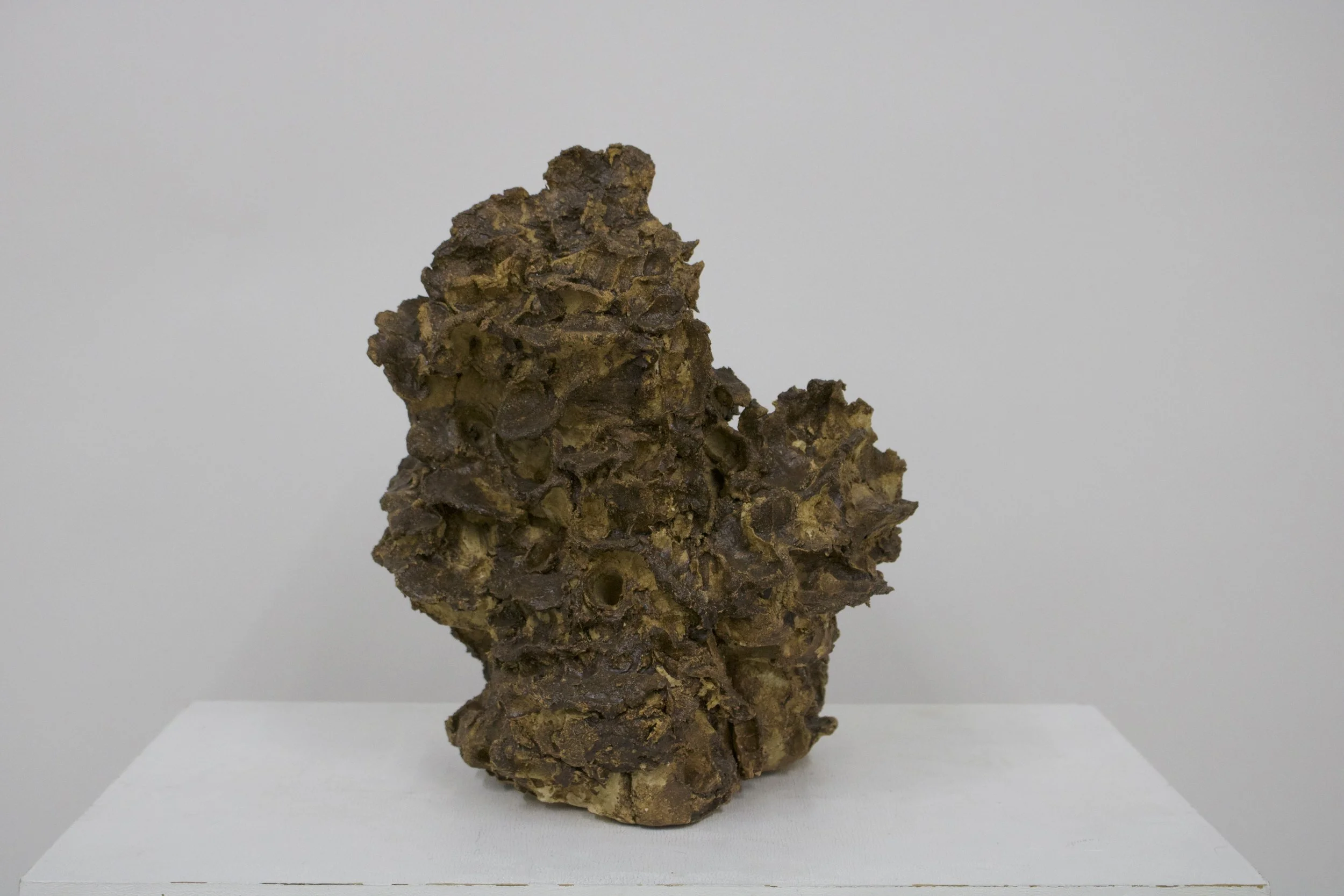 Emotional Landscape 2
(2025)
- Stoneware, glazed with found Chicago clay - 
13” x 13” x 15”