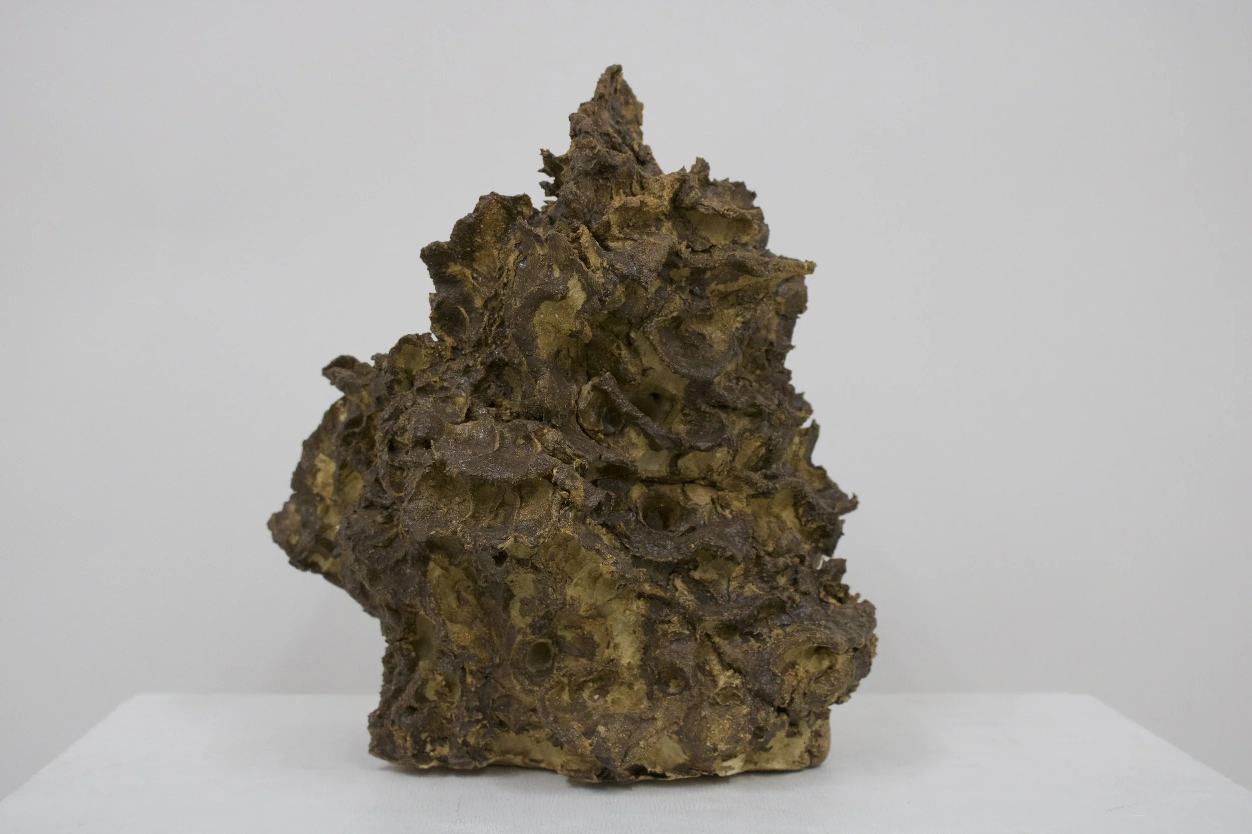 Emotional Landscape 2
(2025)
- Stoneware, glazed with found Chicago clay - 
13” x 13” x 15”