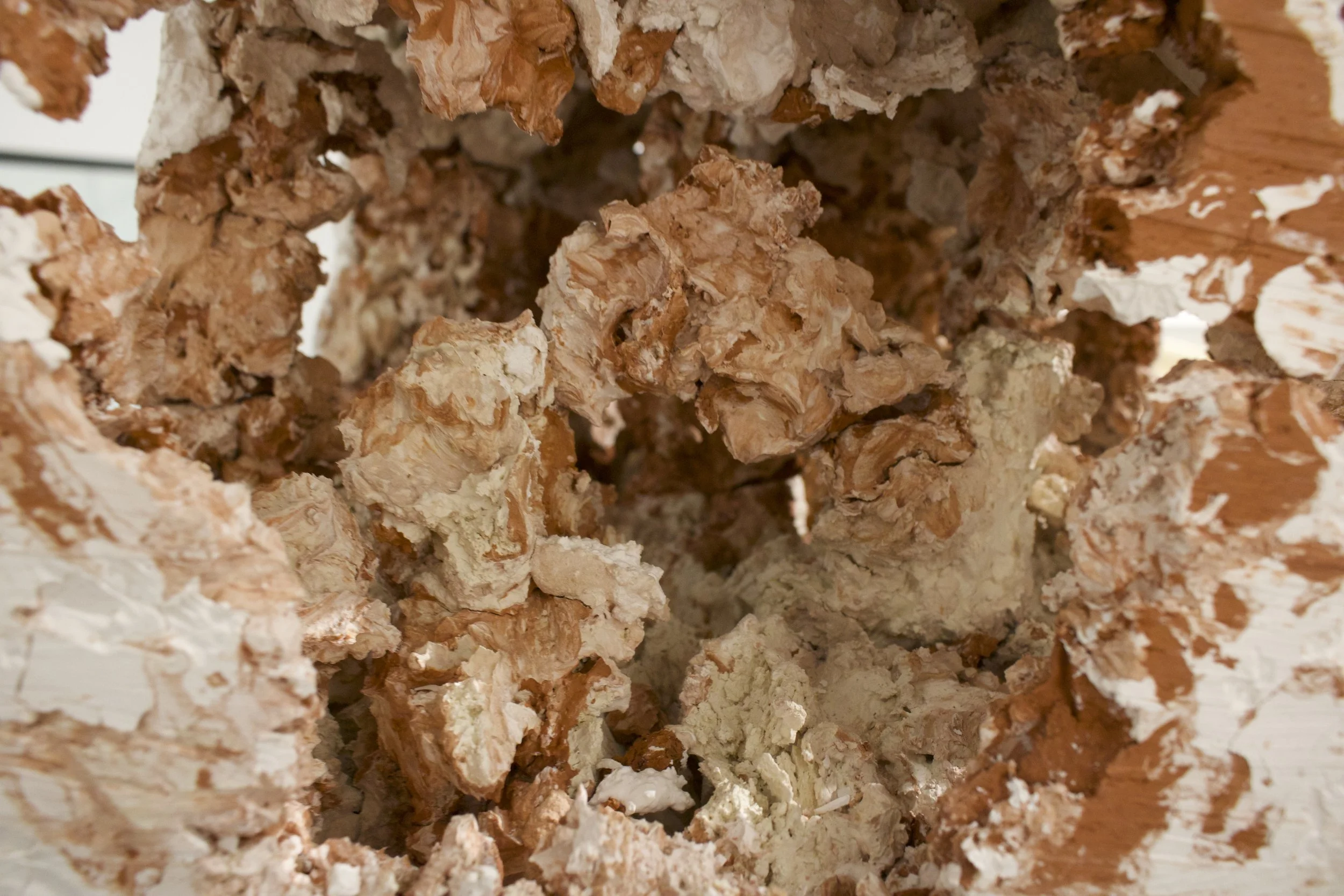 Exploring Cavernous Blocks of Stagnation
(2026)
- Terracotta, Stoneware, and Porcelain - 
18” x 36” x 11”