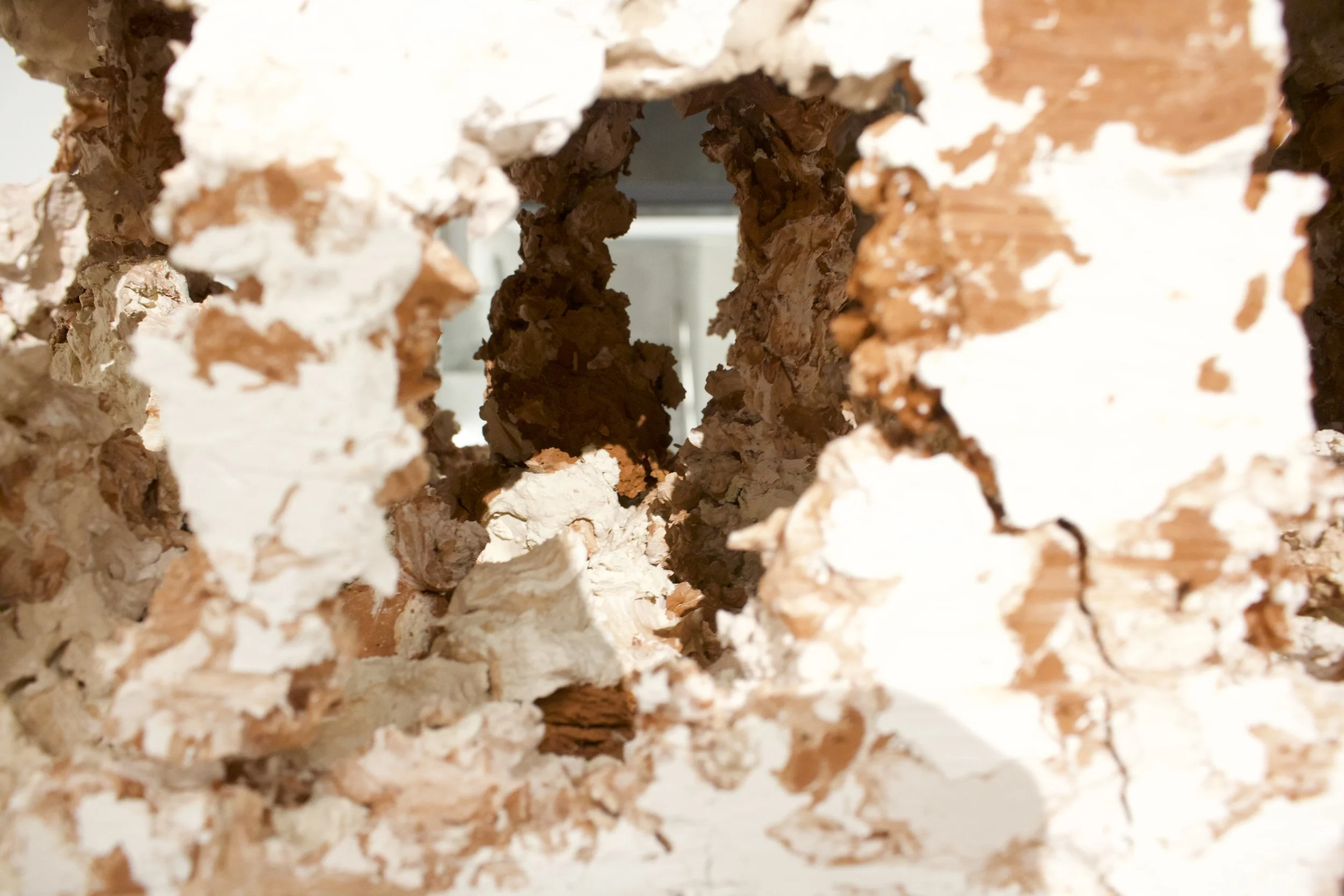 Exploring Cavernous Blocks of Stagnation
(2026)
- Terracotta, Stoneware, and Porcelain - 
18” x 36” x 11”