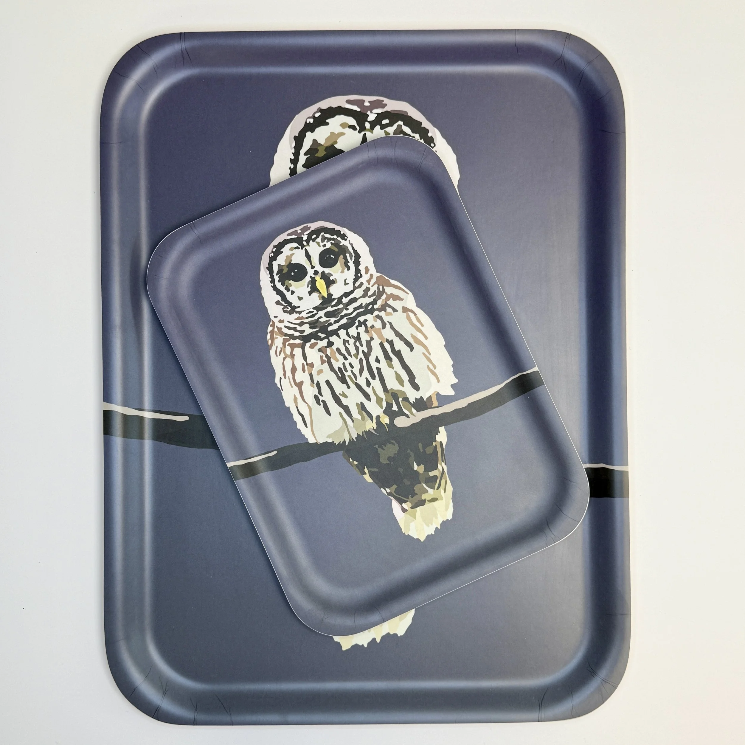 Barred Owl | Handmade Birchwood Tray