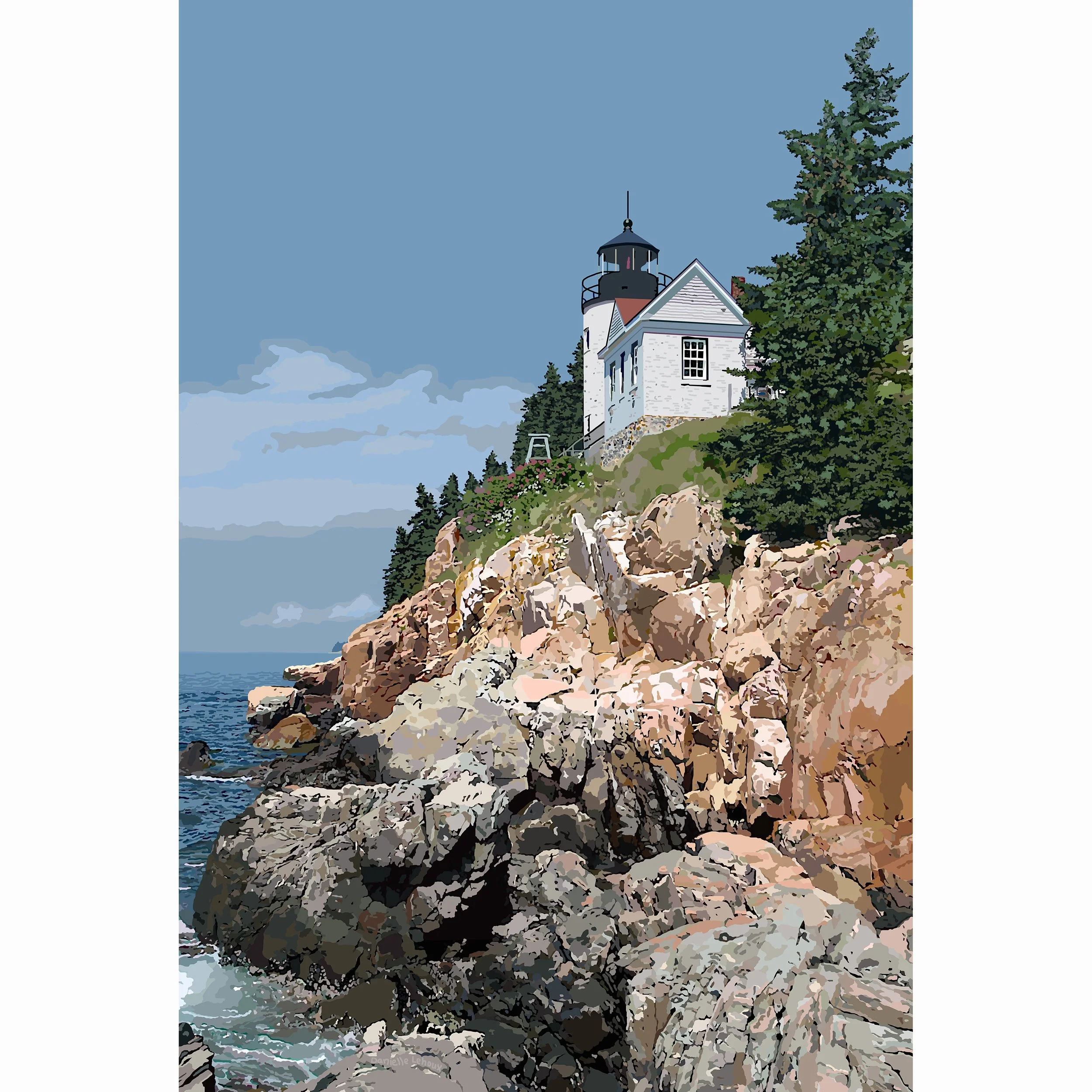 Bass Harbor Head Light, Acadia National Park Print