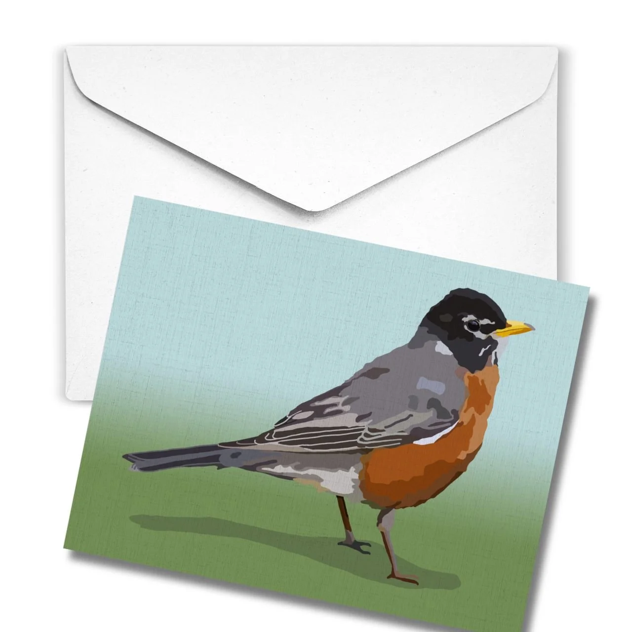 American Robin | Linen Note Card