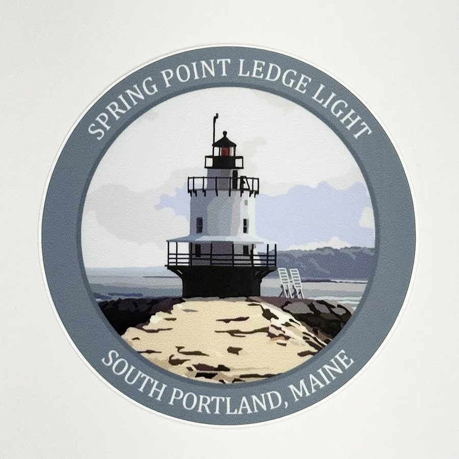 Spring Point Ledge Light Vinyl Decal, Waterproof & UV-Resistant
