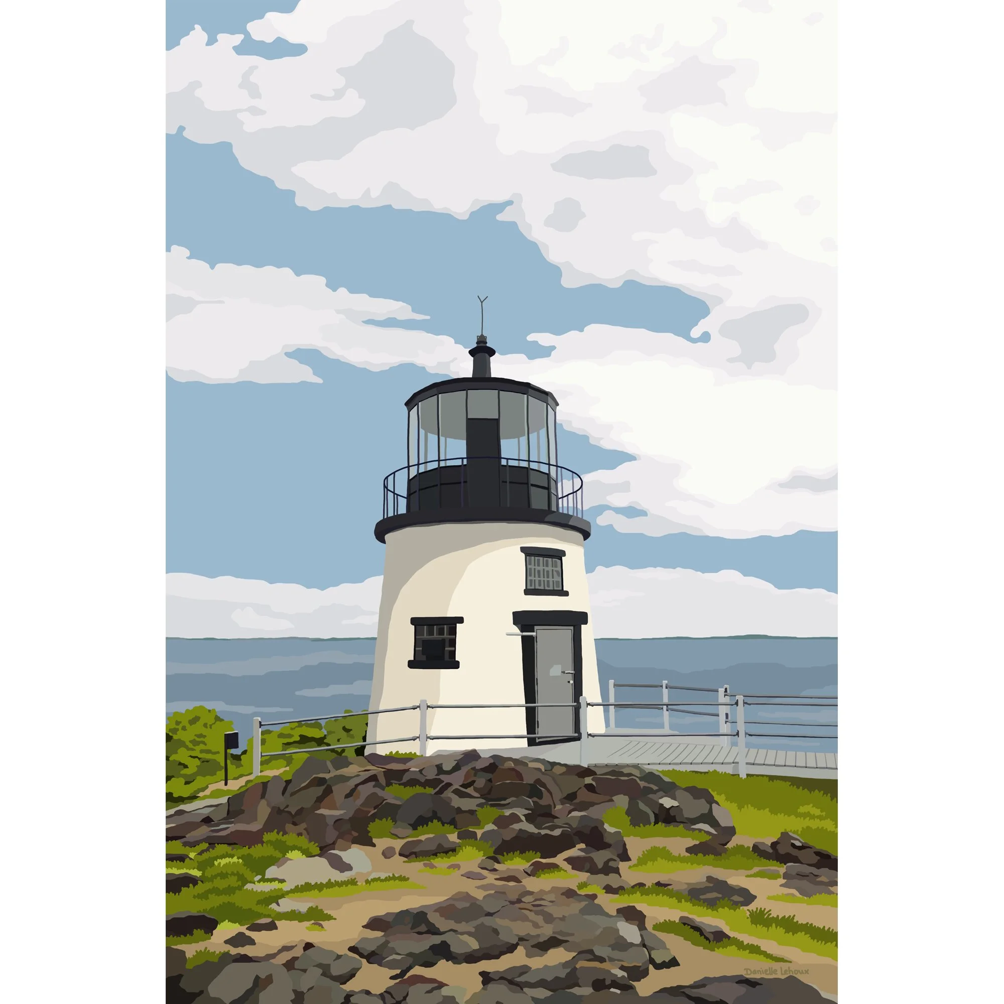 Owls Head Light, Owls Head Maine Print