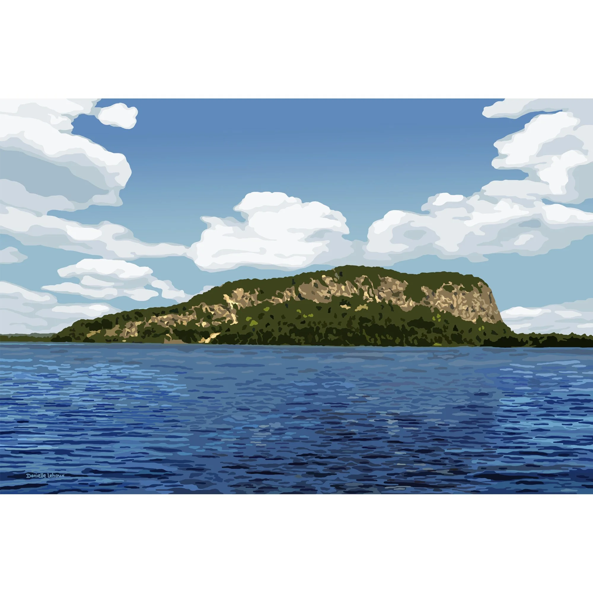 Mount Kineo and Moosehead Lake, Rockwood Maine Print
