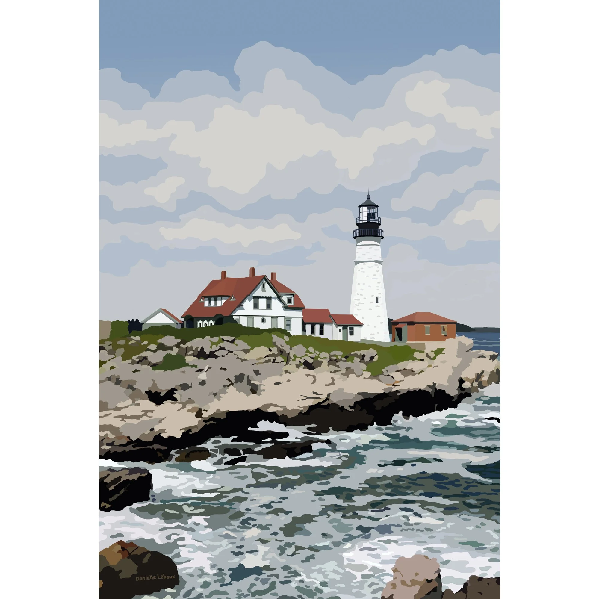 Portland Head Light, Cape Elizabeth Maine Print