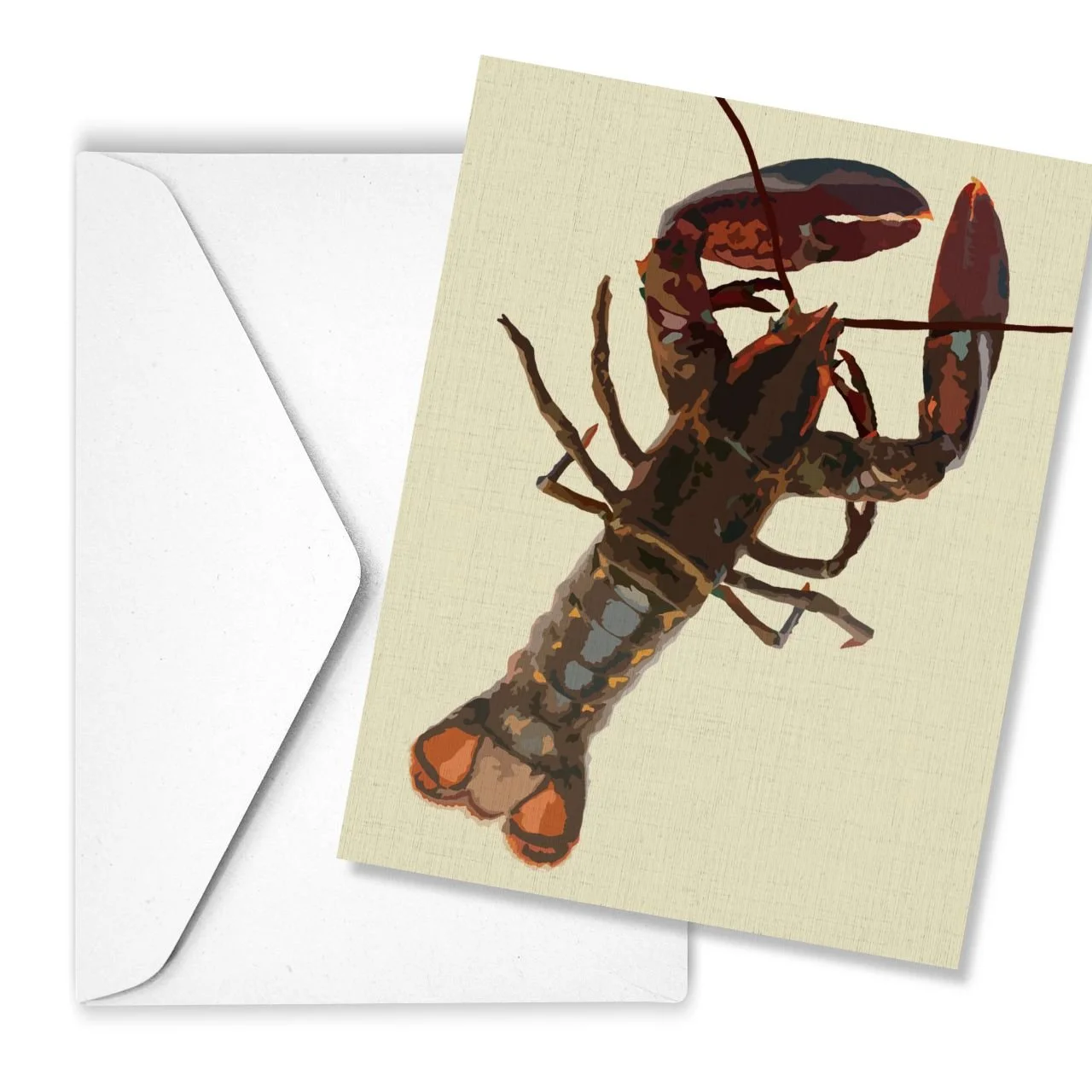 Lobster | Linen Note Card