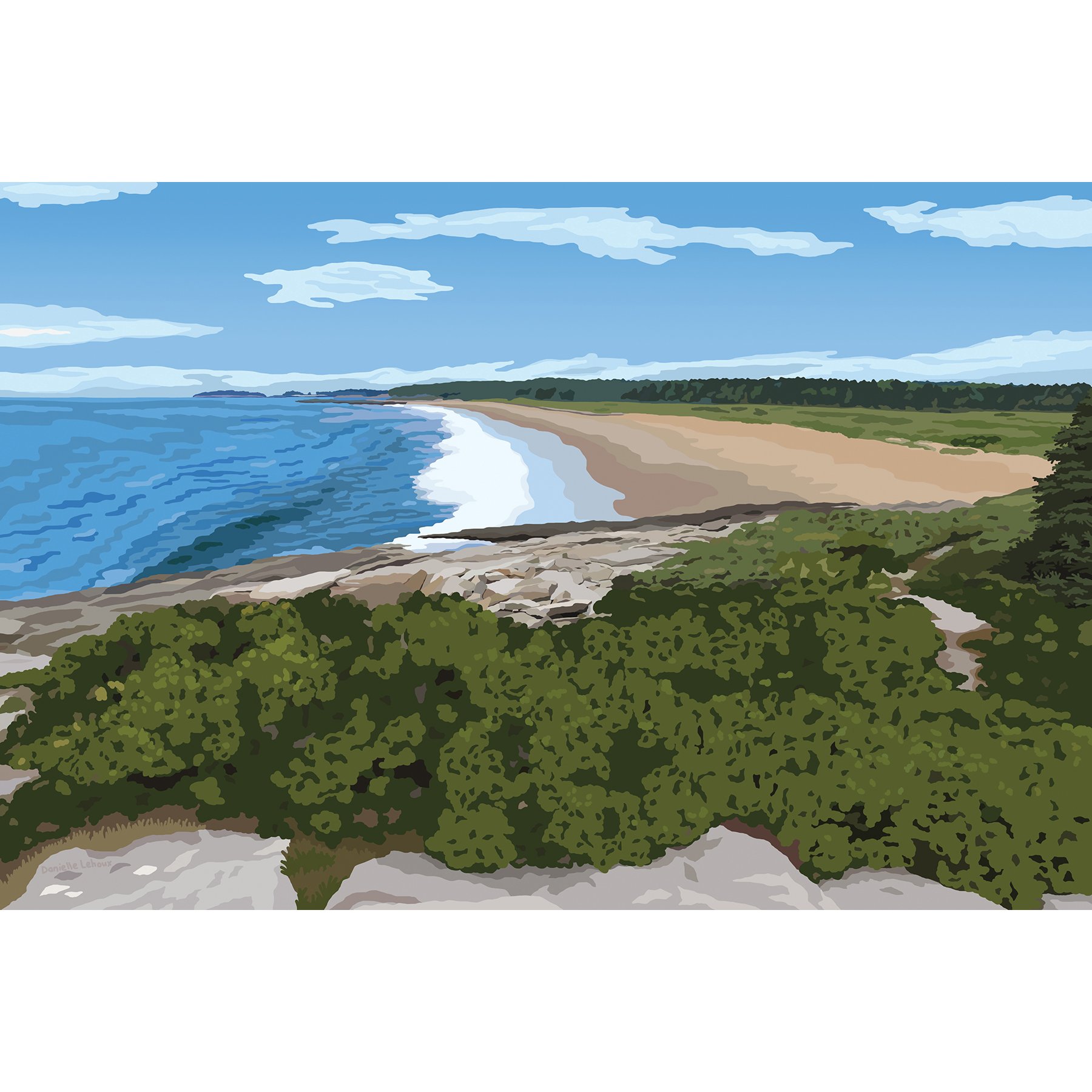 Reid State Park, Georgetown Maine Print