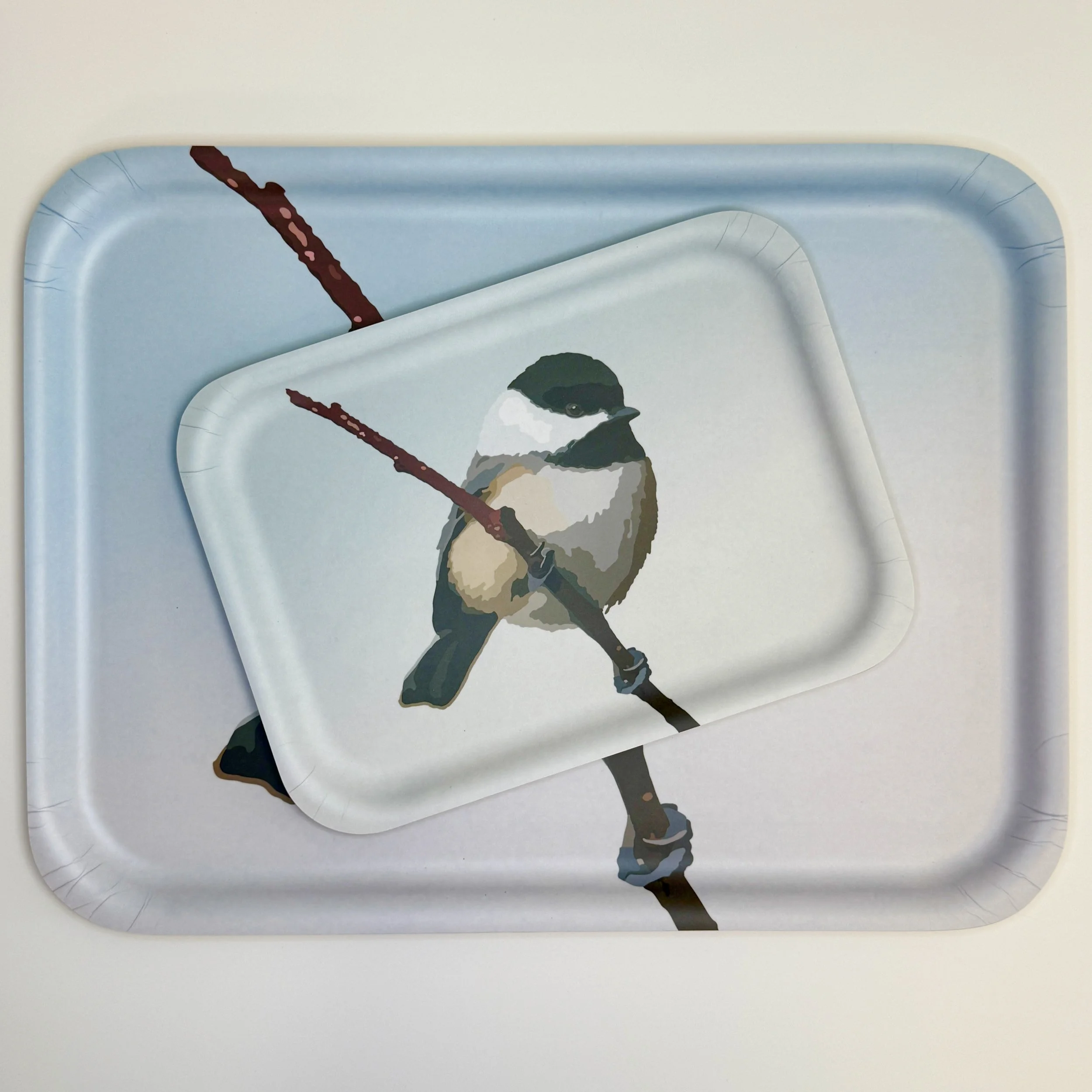 Black-capped Chickadee | Handmade Birchwood Tray