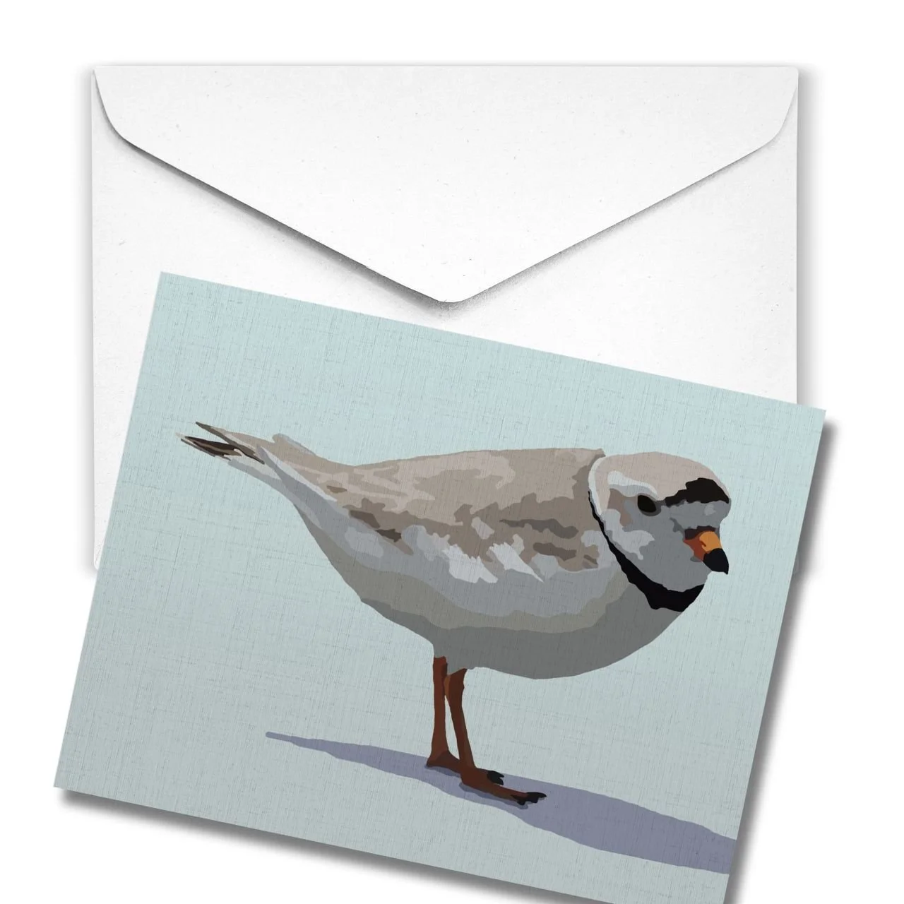 Piping Plover | Linen Note Card