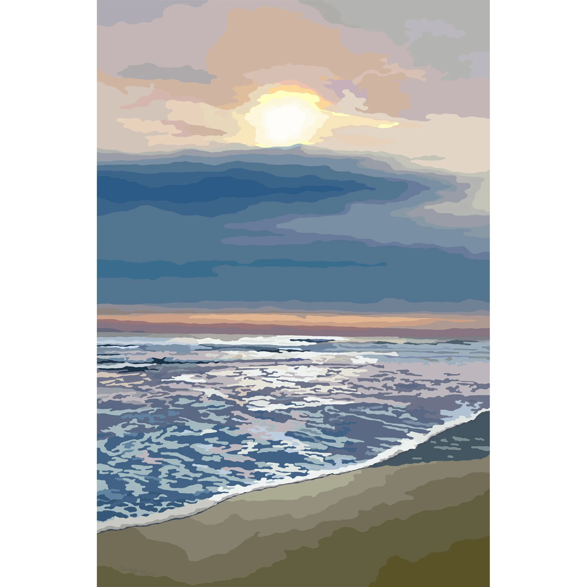 Drakes Island Beach, Wells Maine Print